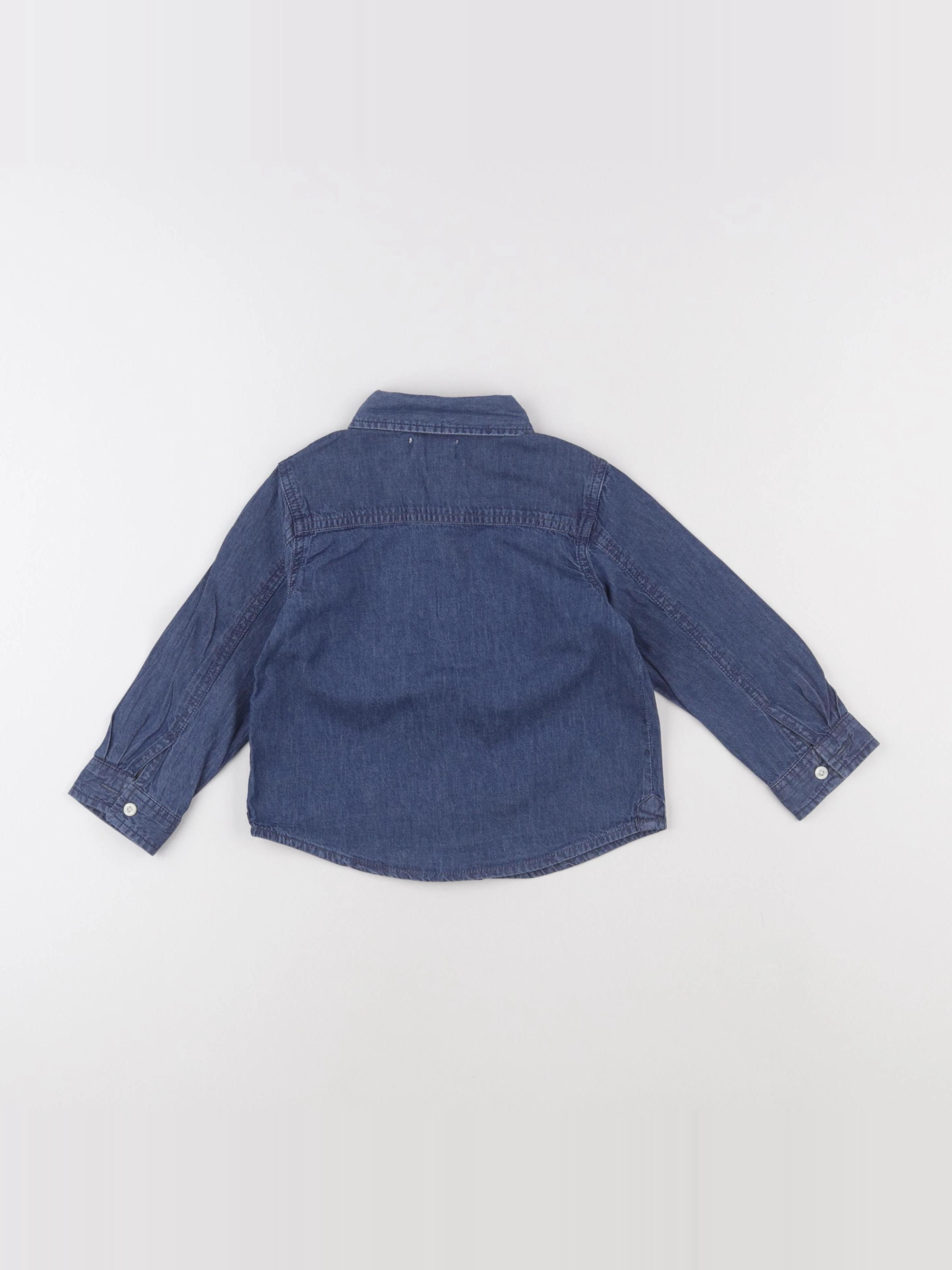 Mango - chemise bleu - 18/24 mois