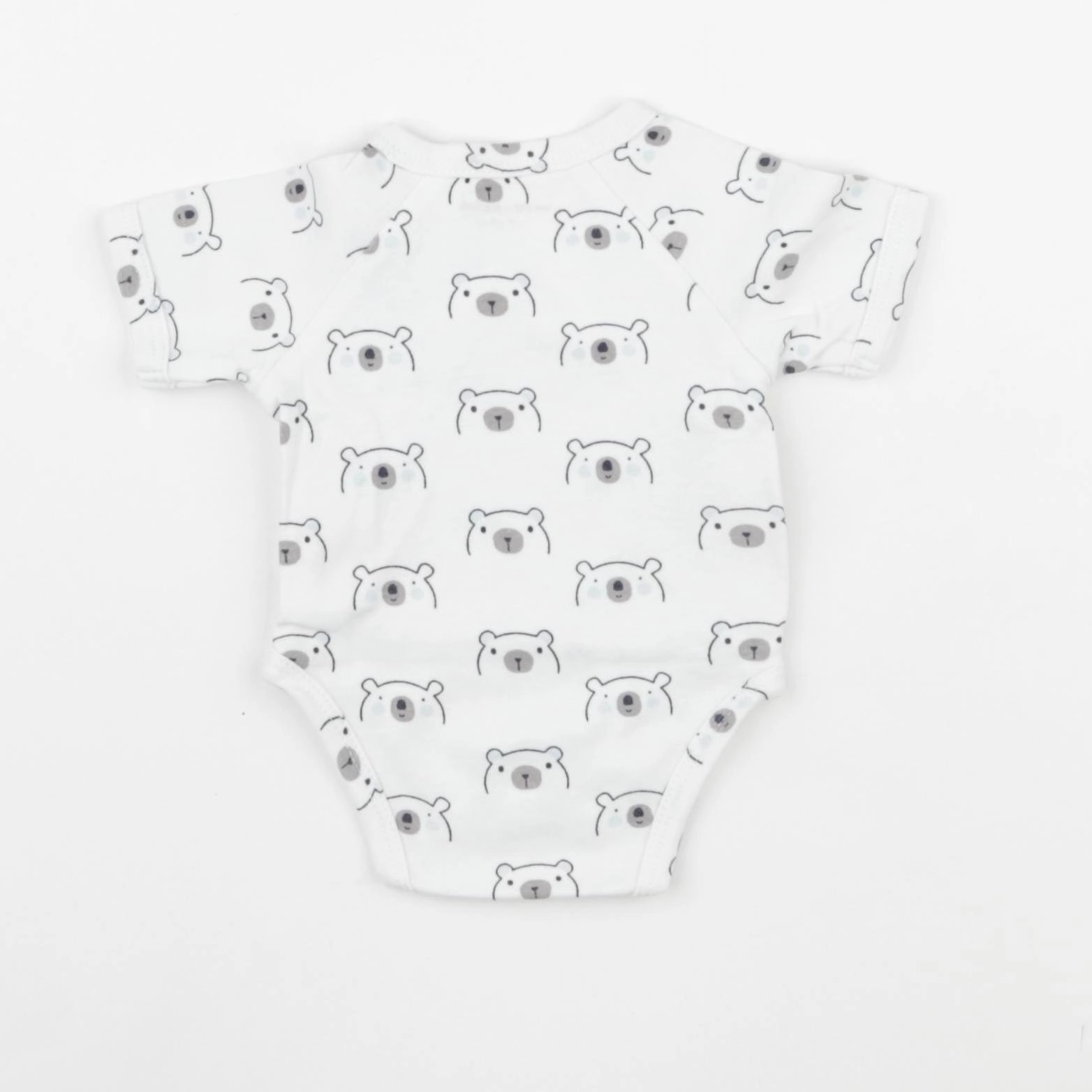 Vertbaudet - body blanc, bleu - 0 mois