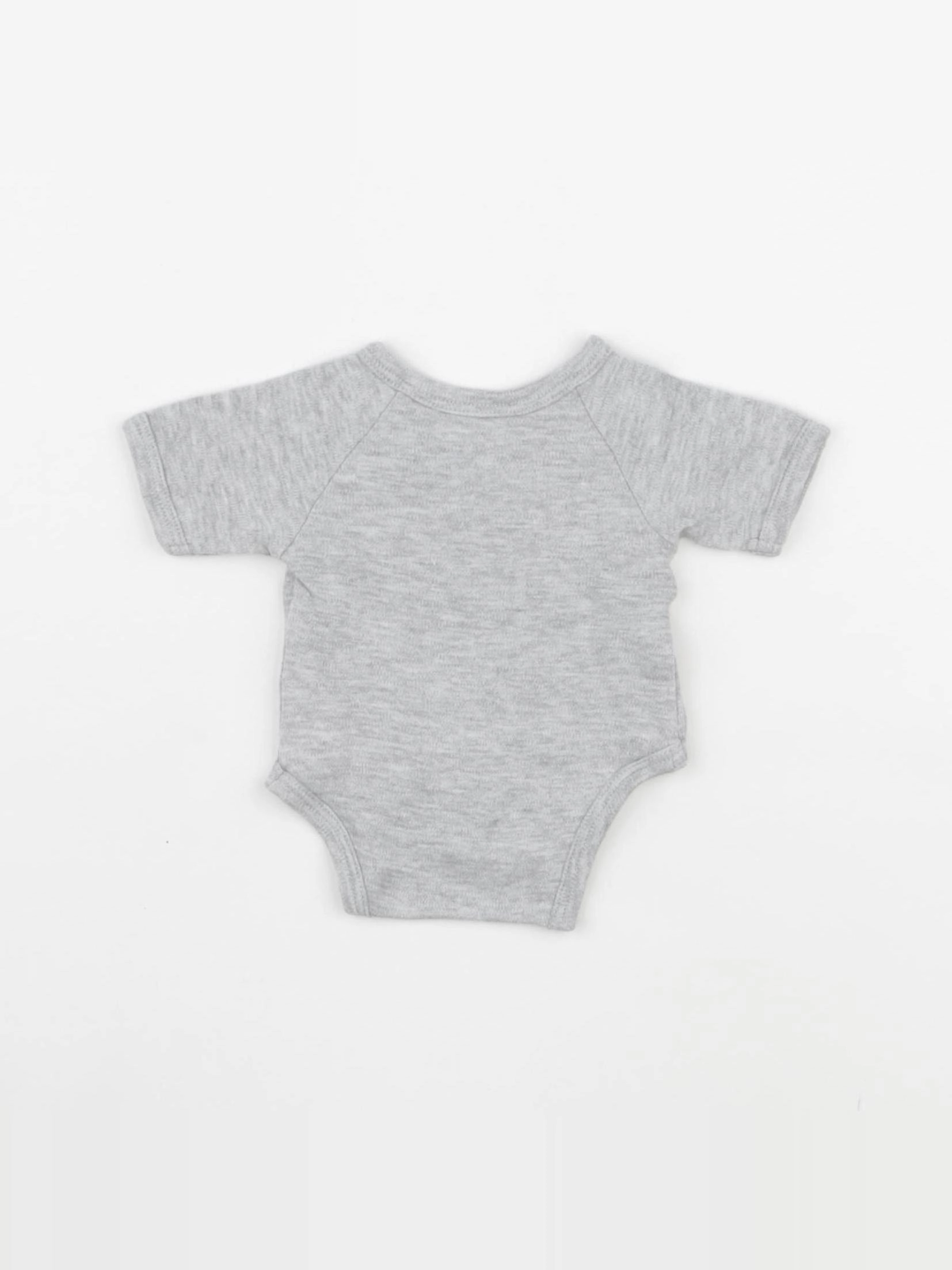 Vertbaudet - body gris - 0 mois