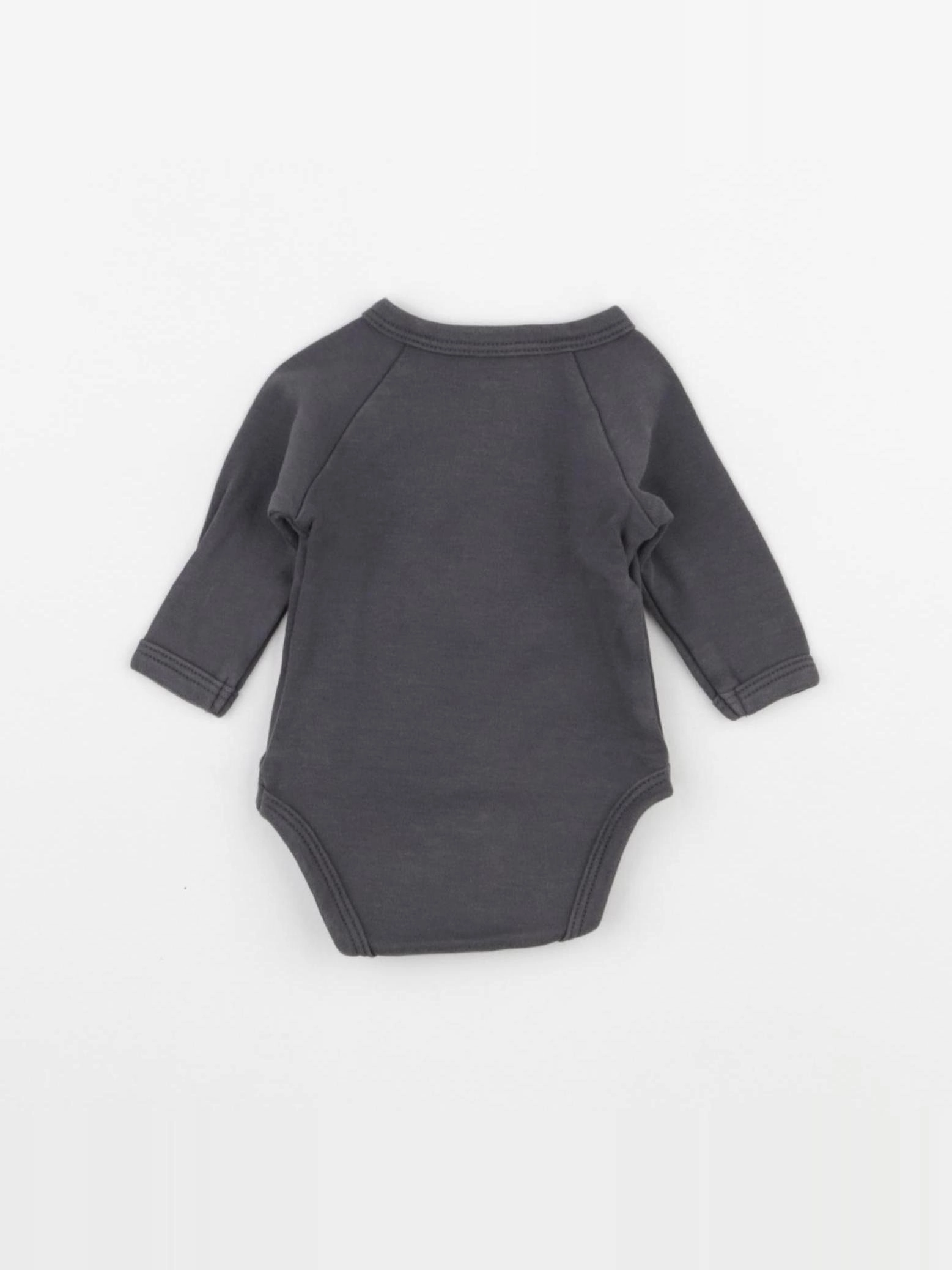 Vertbaudet - body gris - 0 mois