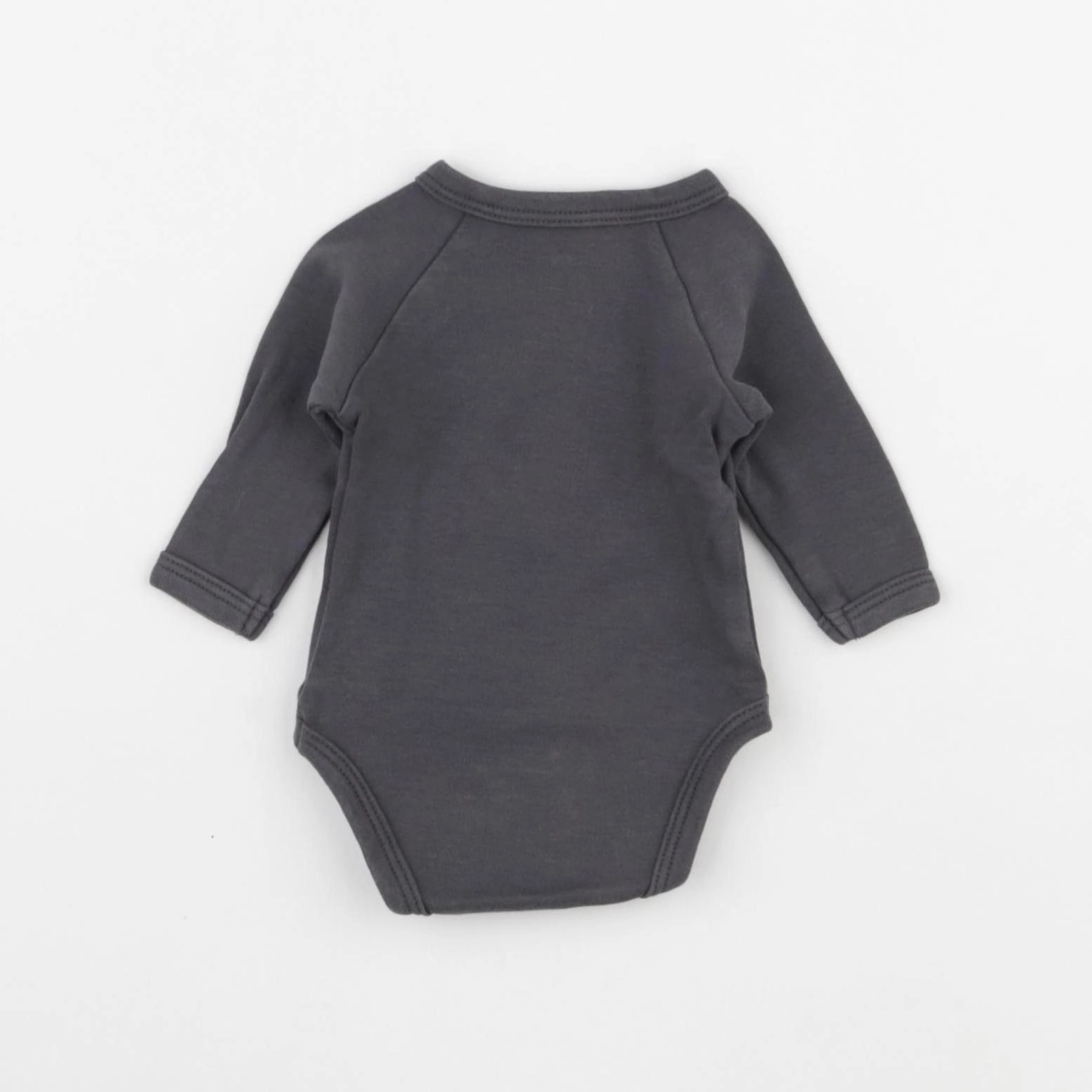 Vertbaudet - body gris - 0 mois