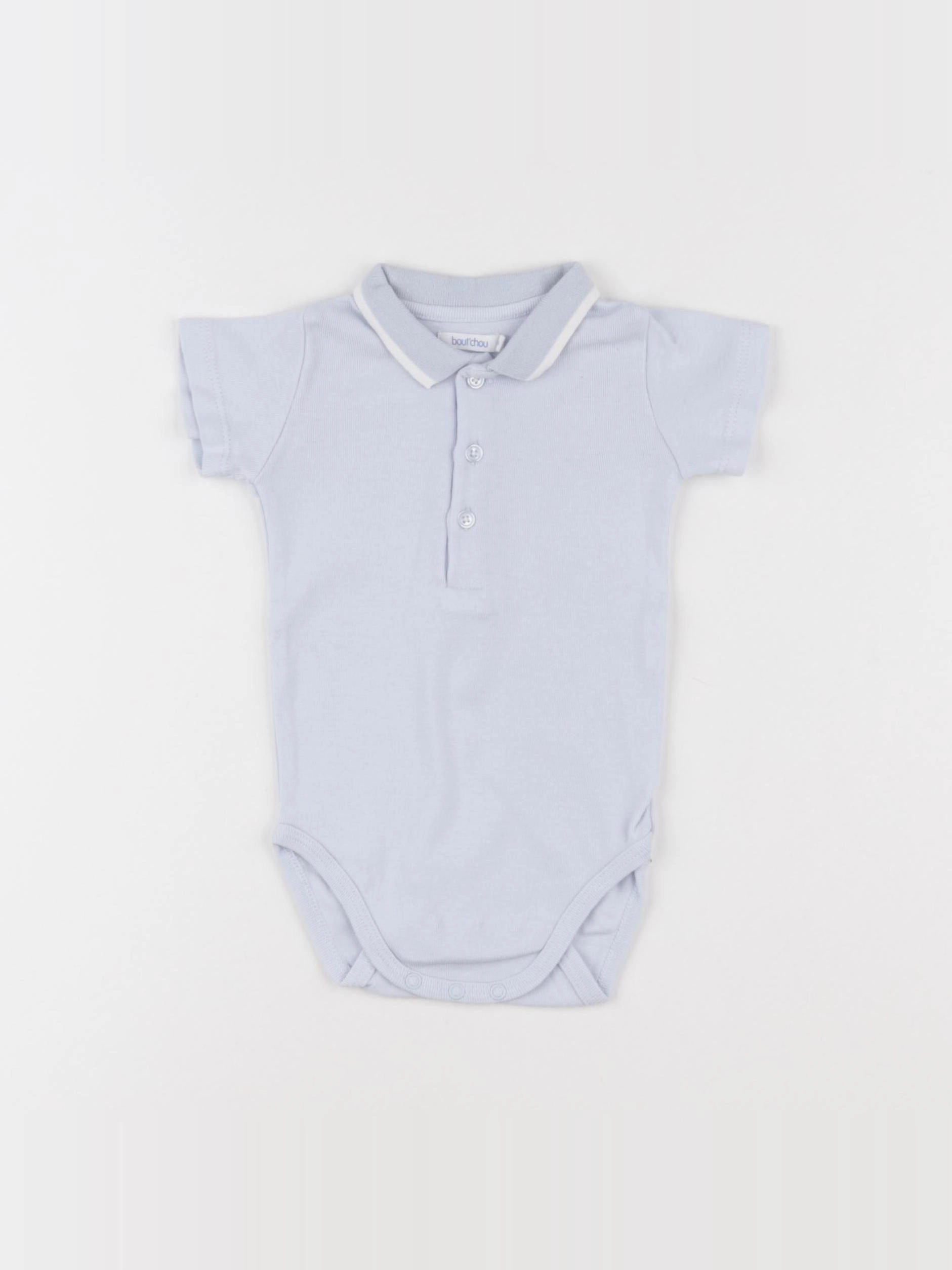 Boutchou - body à col bleu - 9 mois