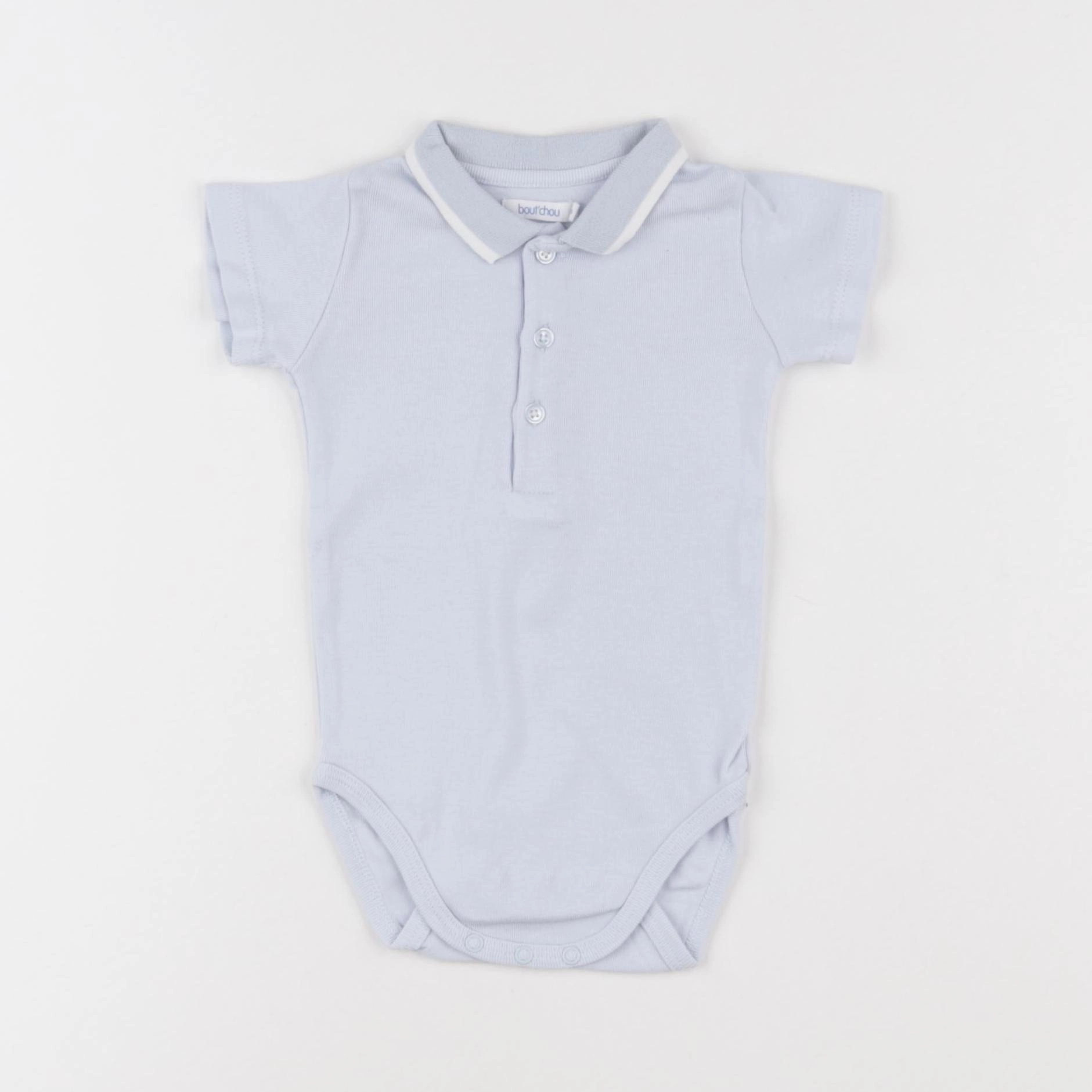 Boutchou - body à col bleu - 9 mois