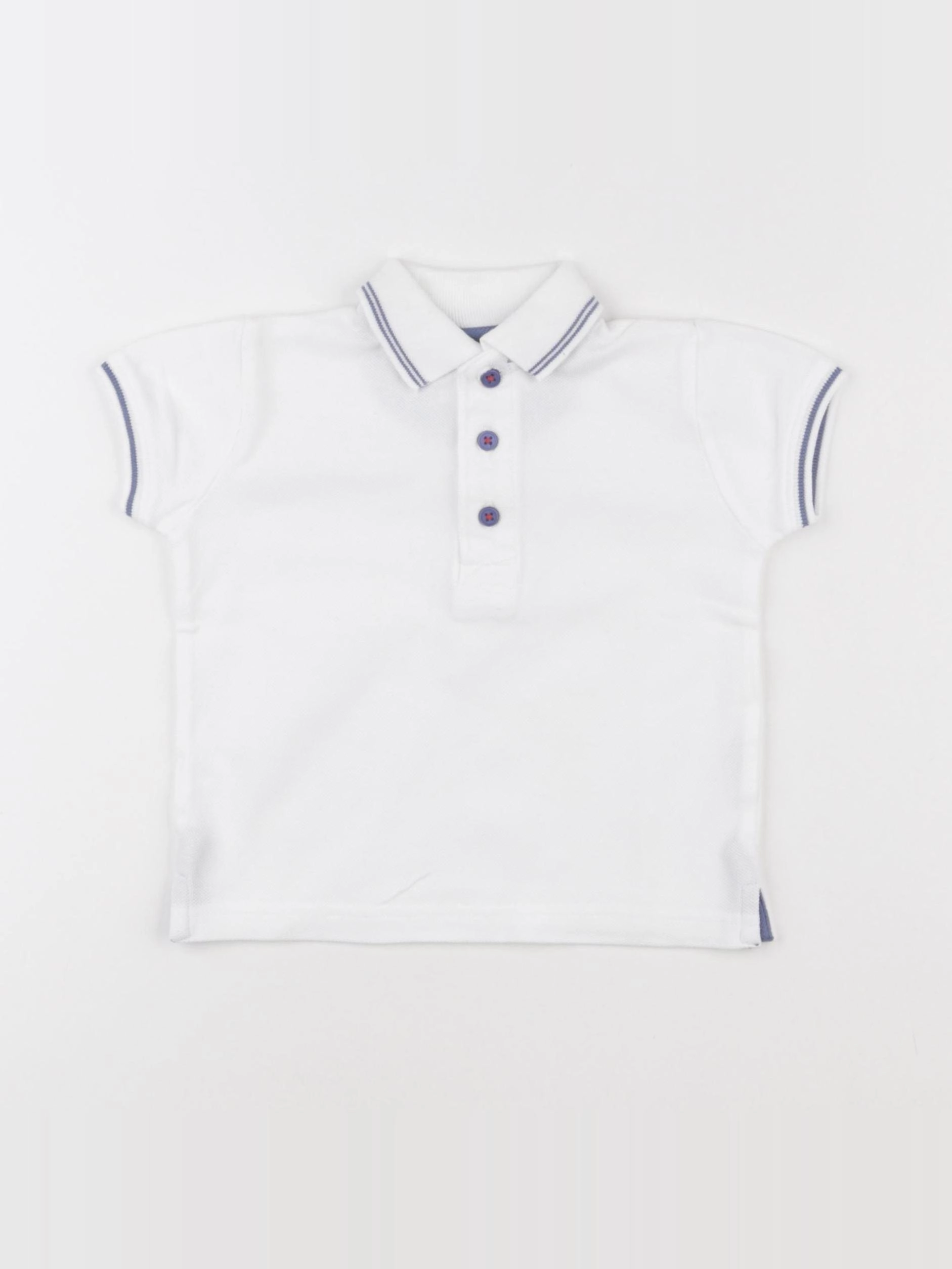 Acanthe - polo blanc - 12 mois