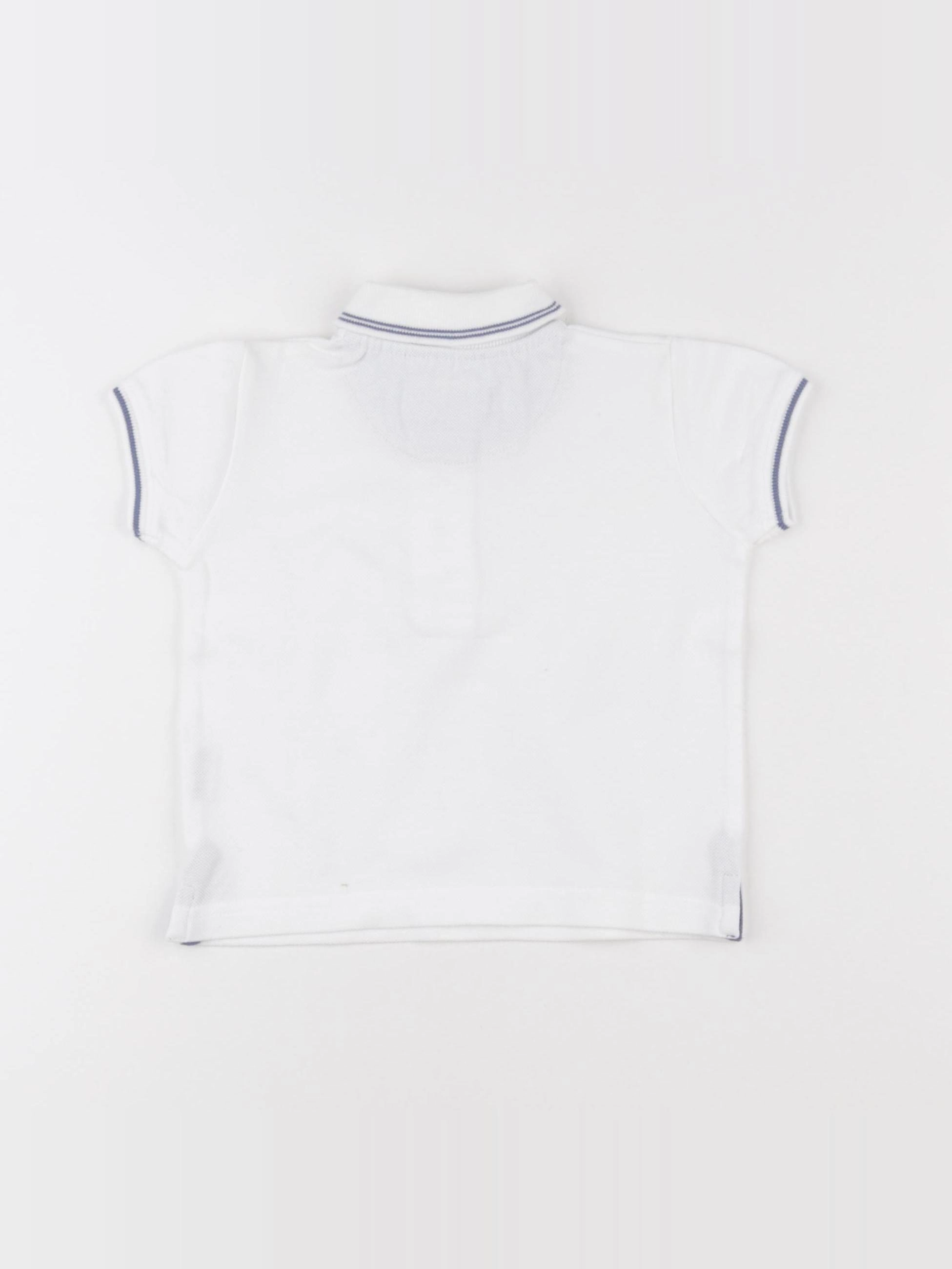 Acanthe - polo blanc - 12 mois