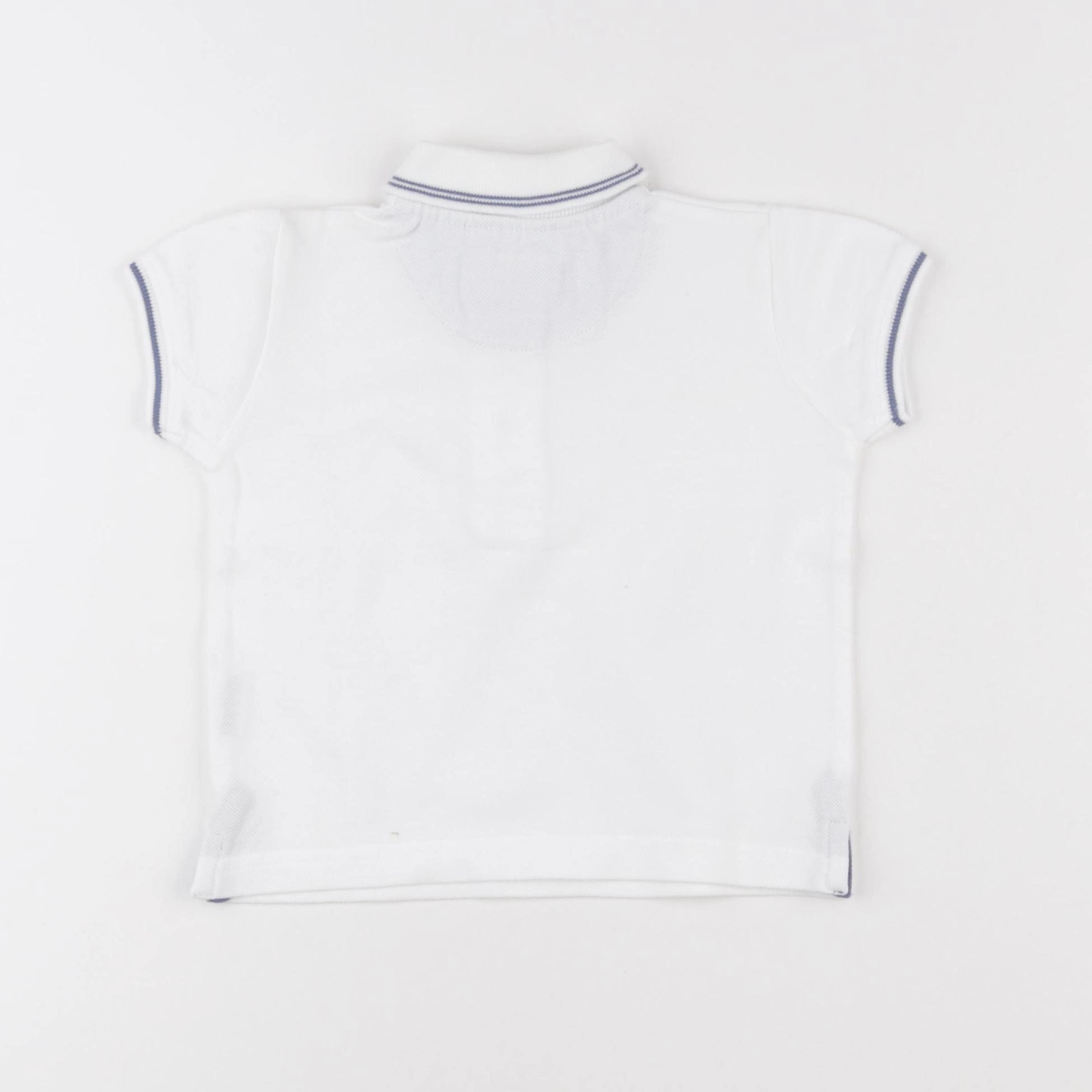 Acanthe - polo blanc - 12 mois