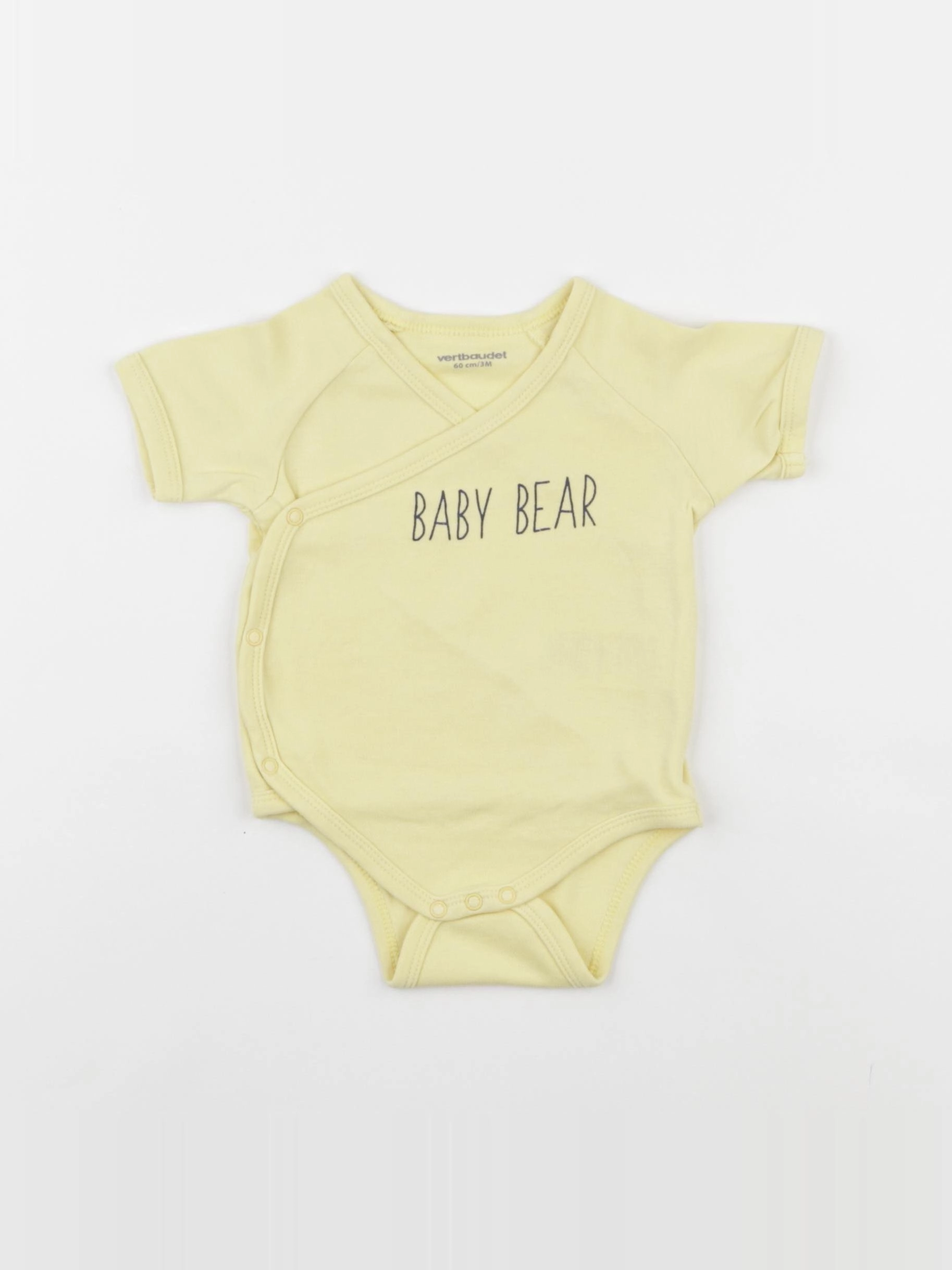 Vertbaudet - body jaune - 3 mois