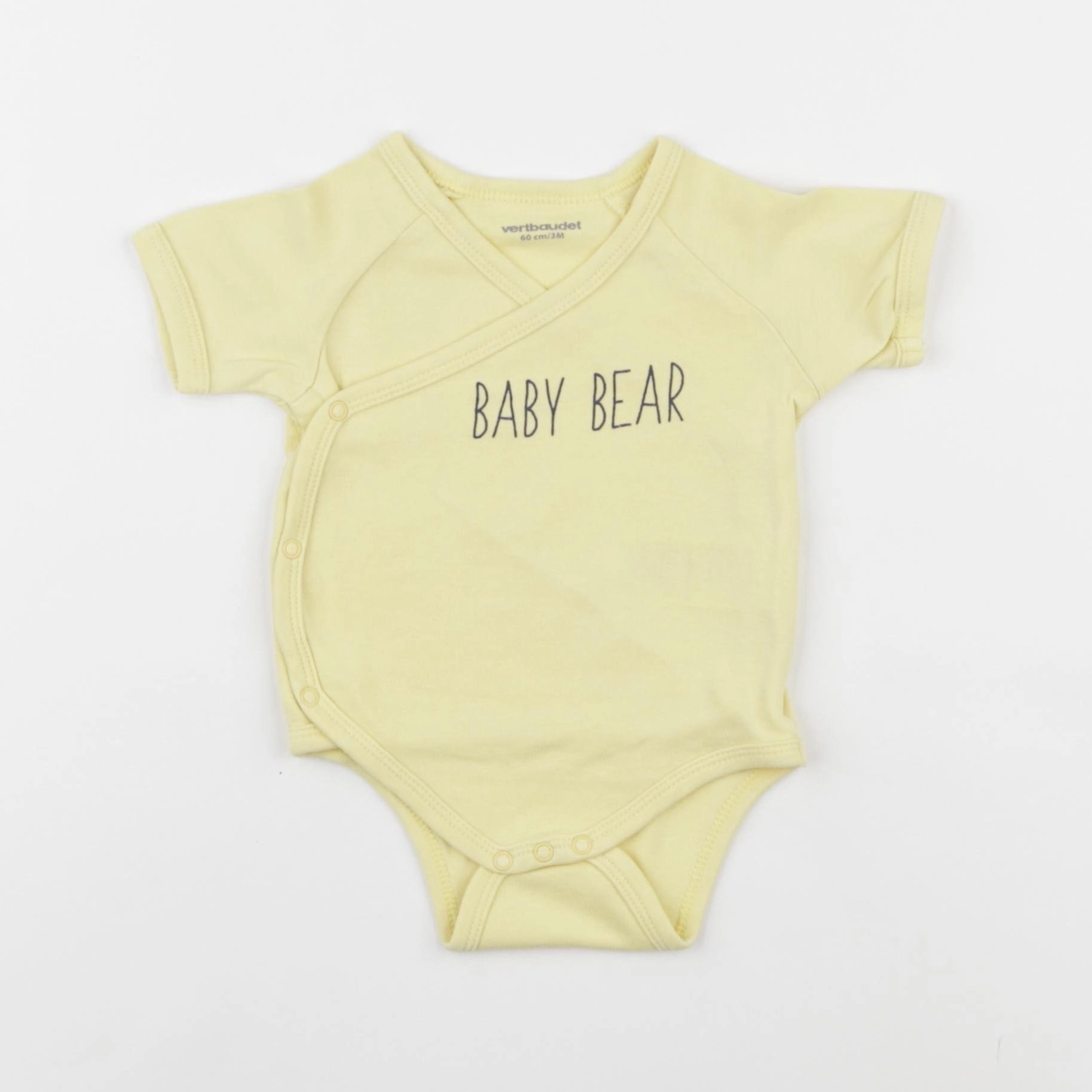 Vertbaudet - body jaune - 3 mois