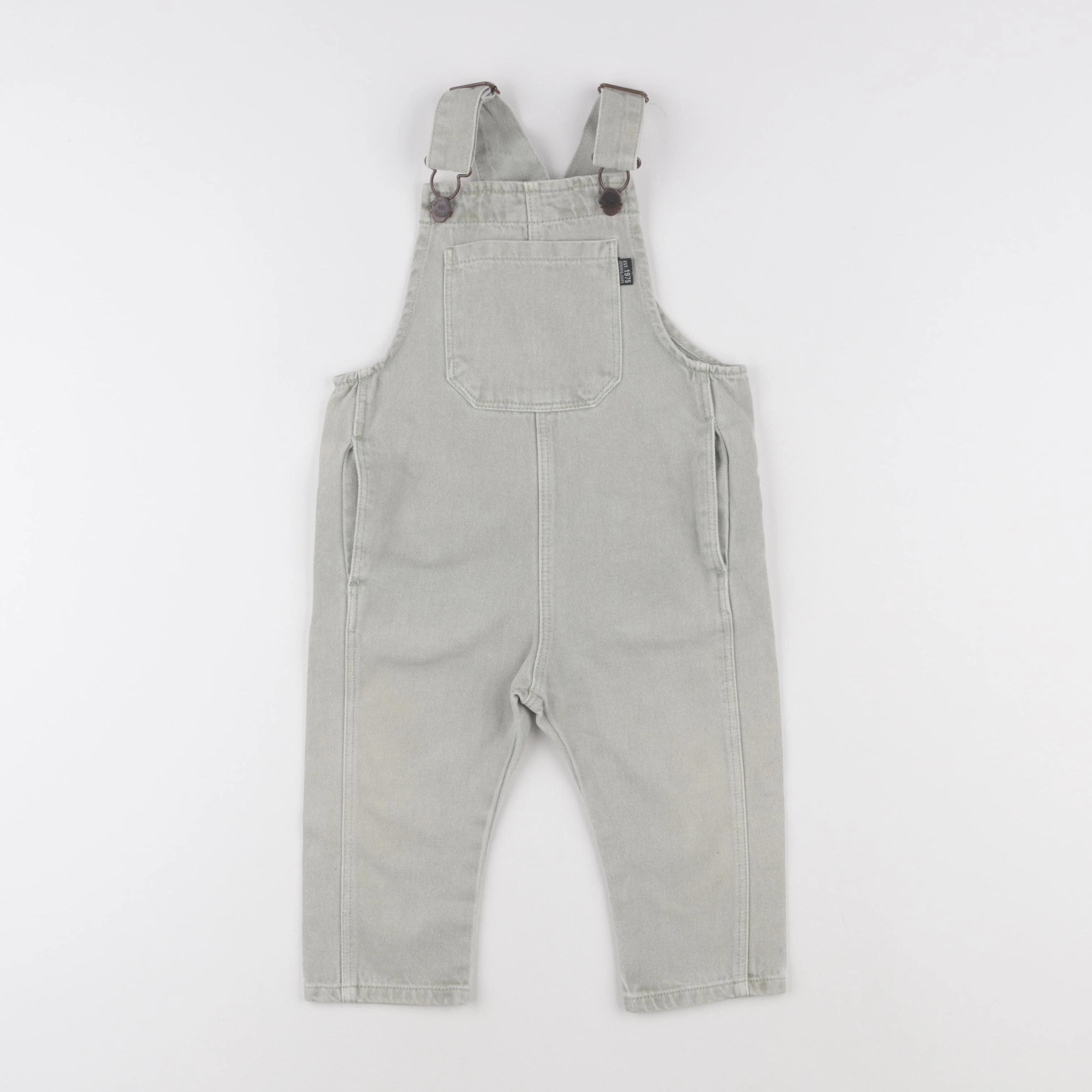 Zara - salopette vert - 12/18 mois