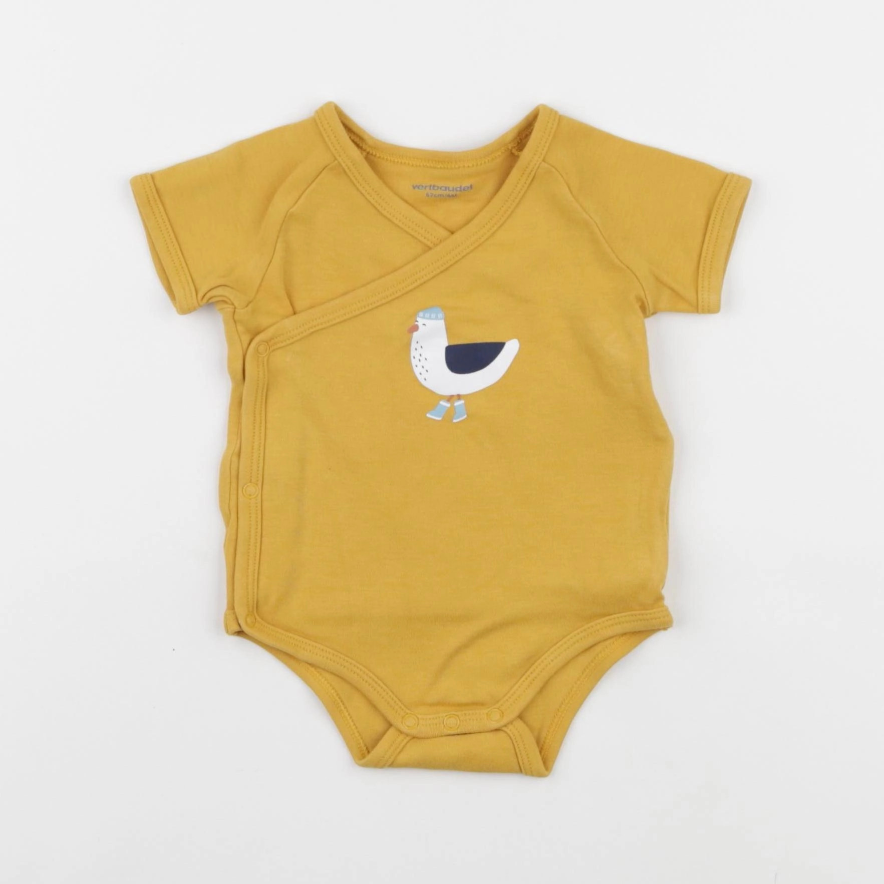 Vertbaudet - body jaune - 6 mois