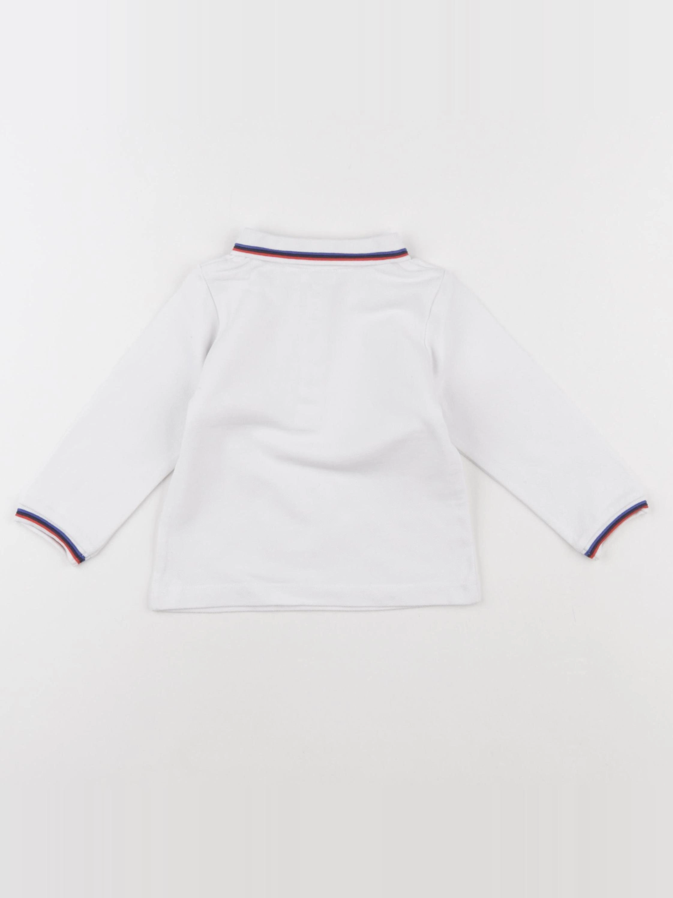 Jacadi - polo blanc - 18 mois