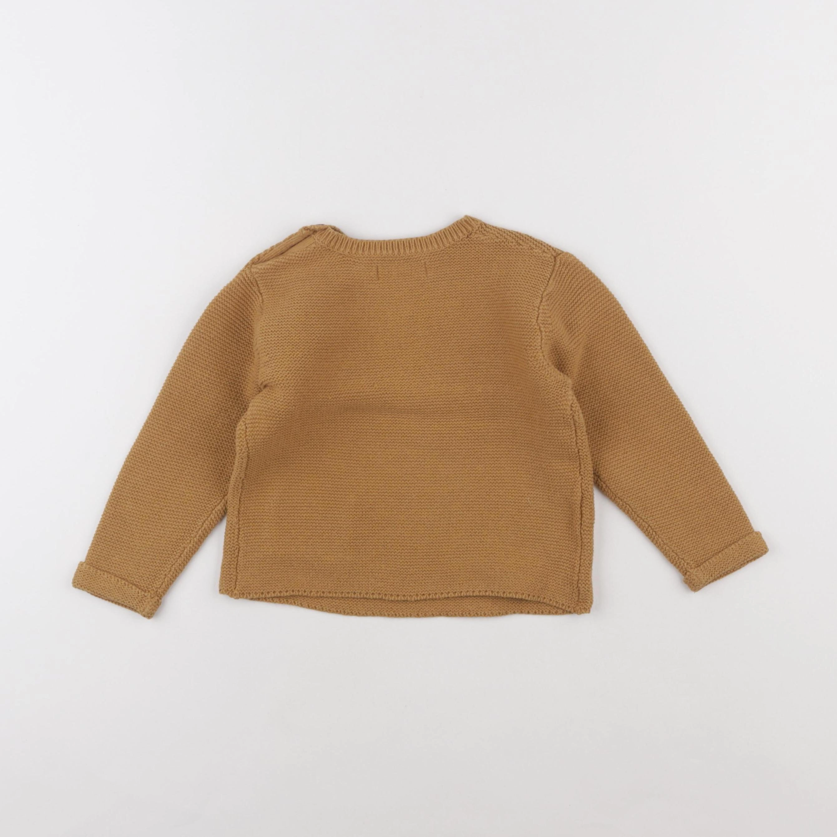 Mango - pull marron - 18/24 mois