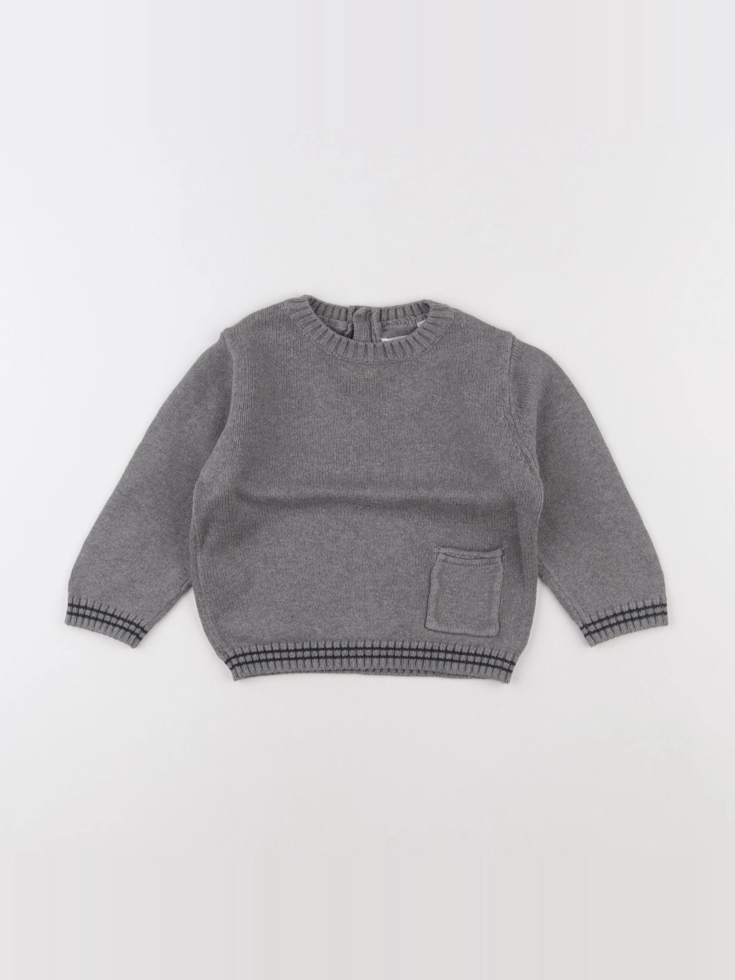Mango - pull gris - 18/24 mois