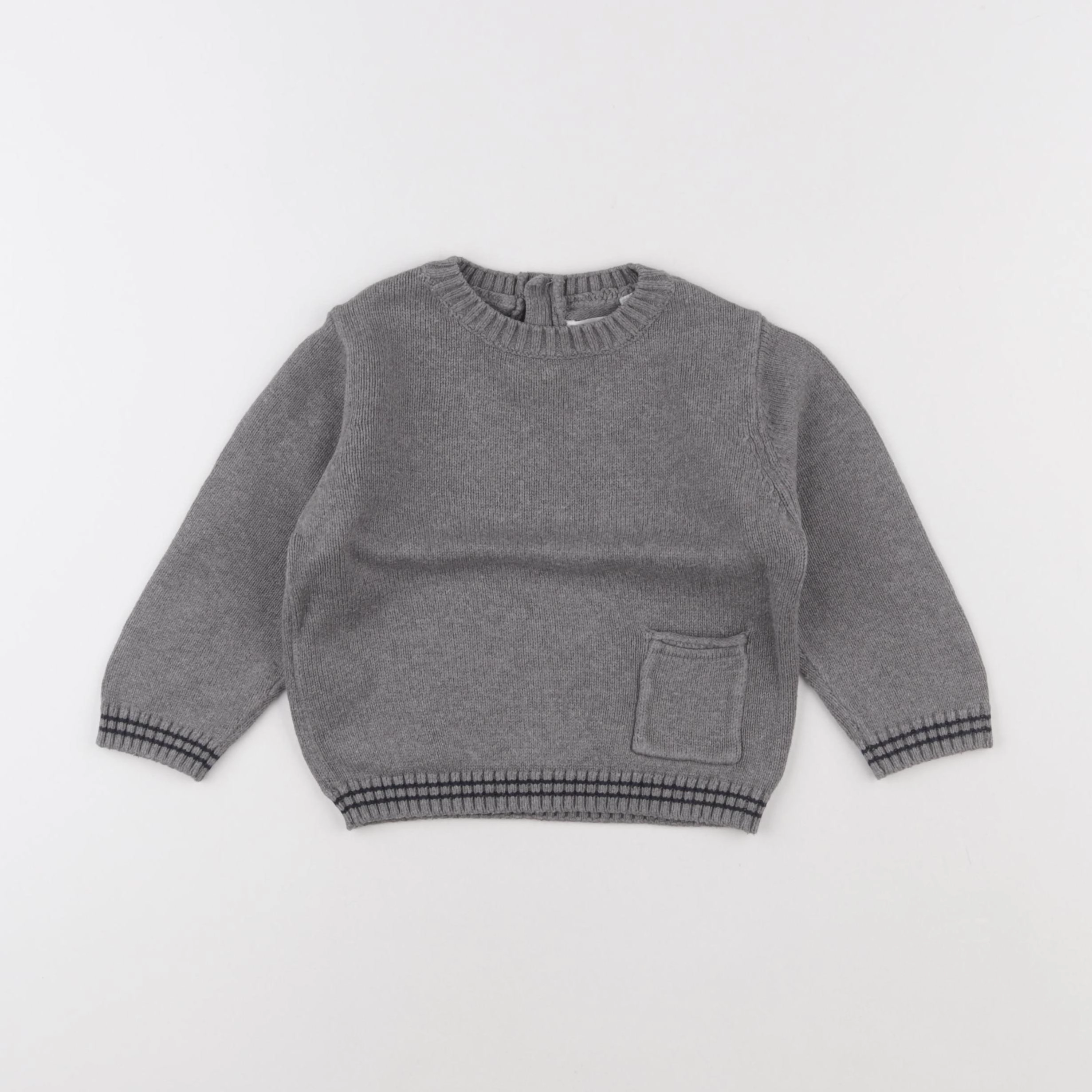 Mango - pull gris - 18/24 mois