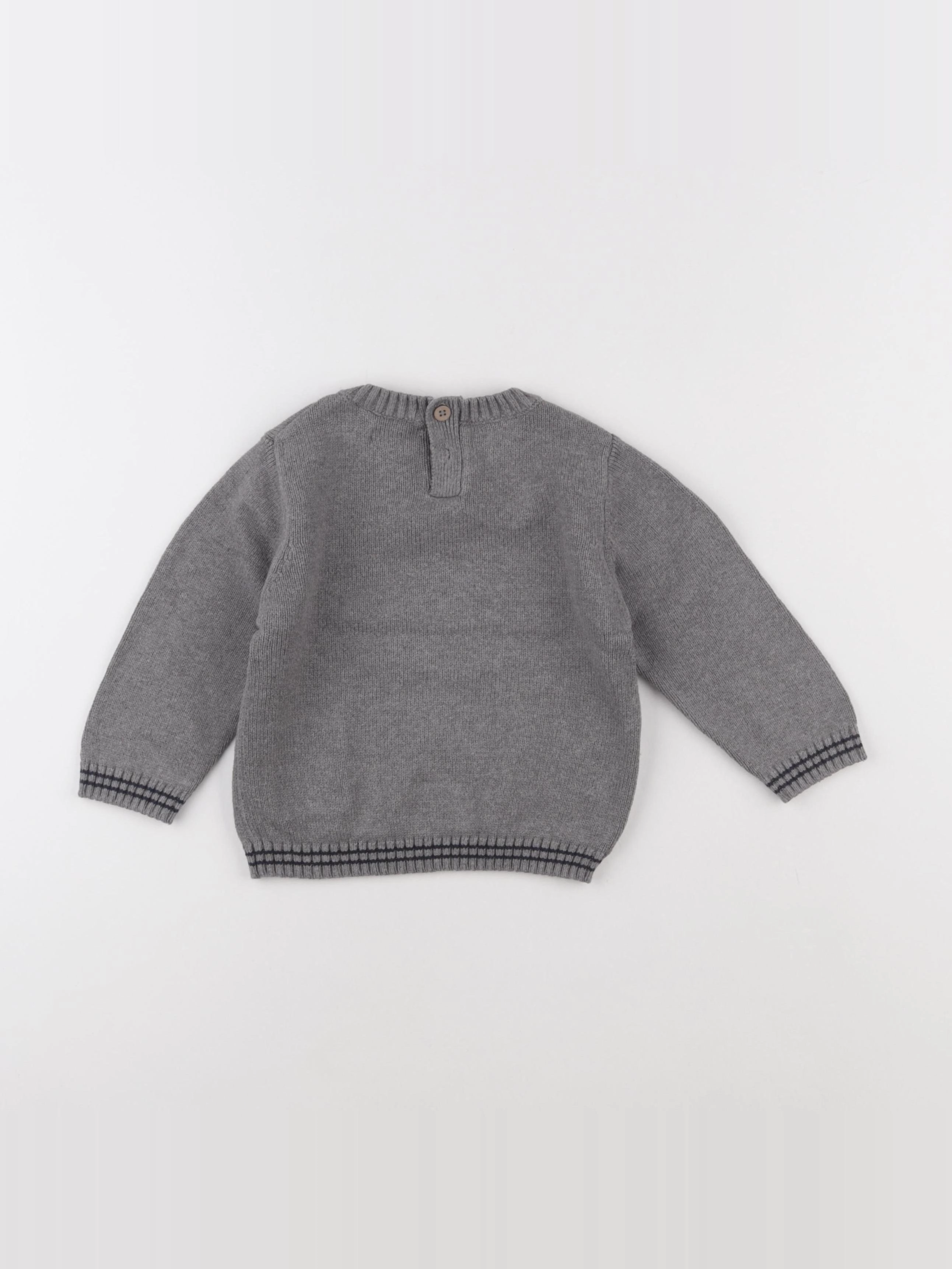 Mango - pull gris - 18/24 mois