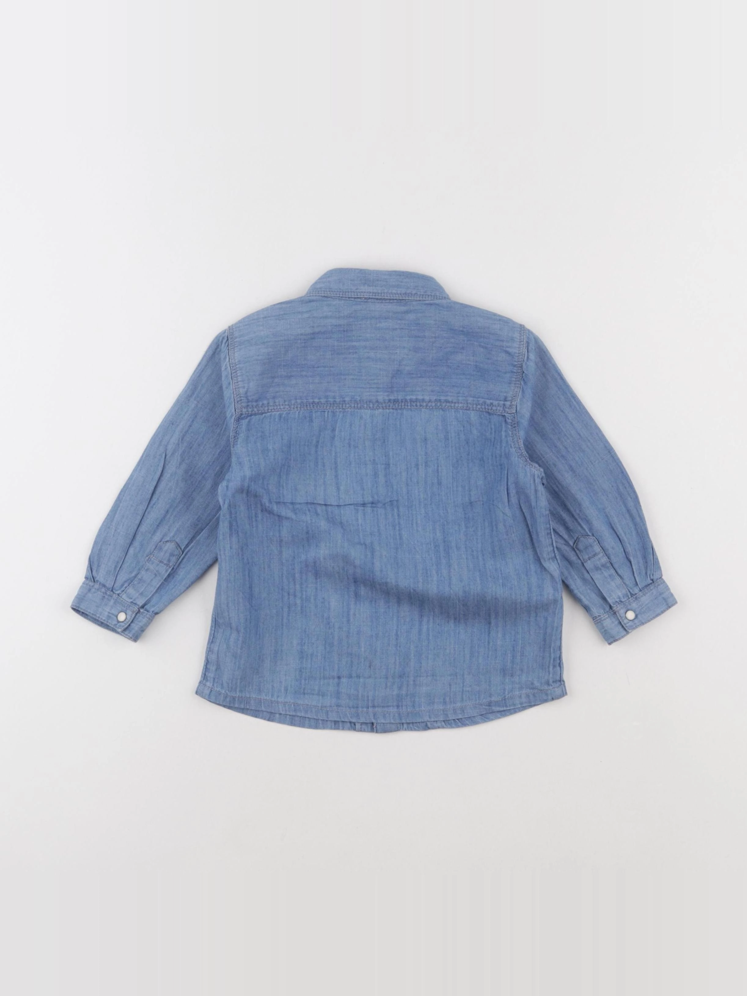 Boutchou - chemise bleu - 18 mois