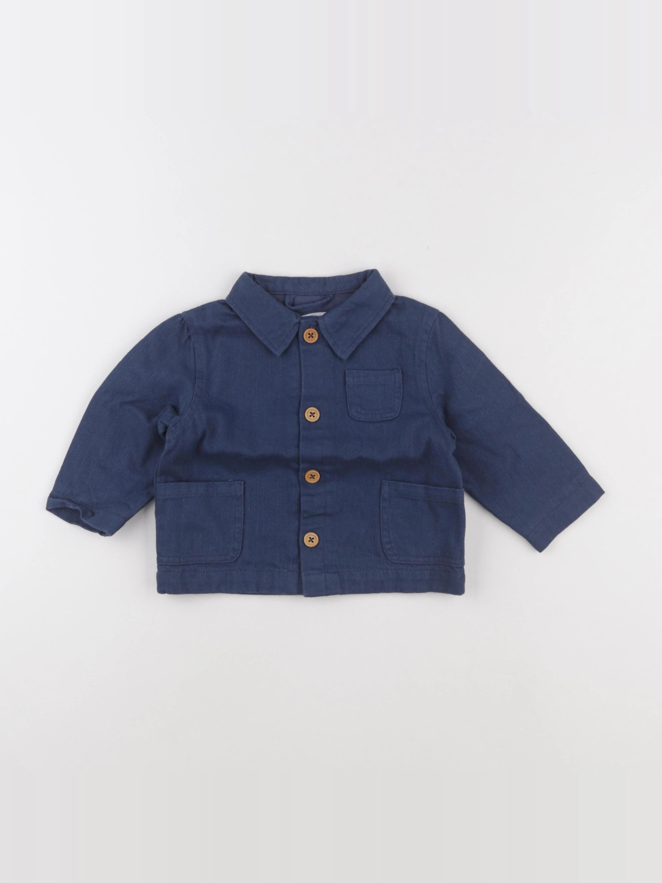 Boutchou - chemise bleu - 18 mois
