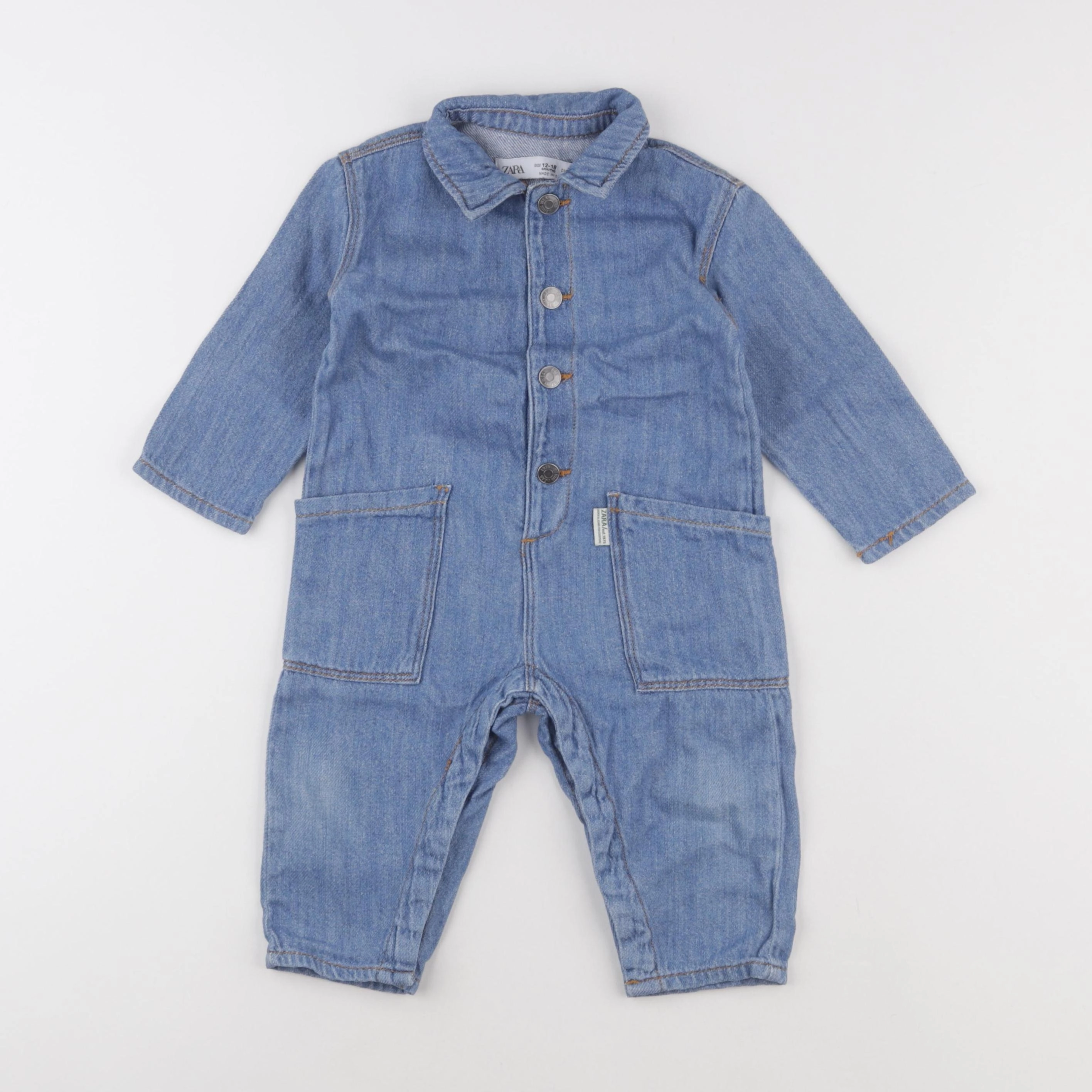Zara - combinaison bleu - 12/18 mois