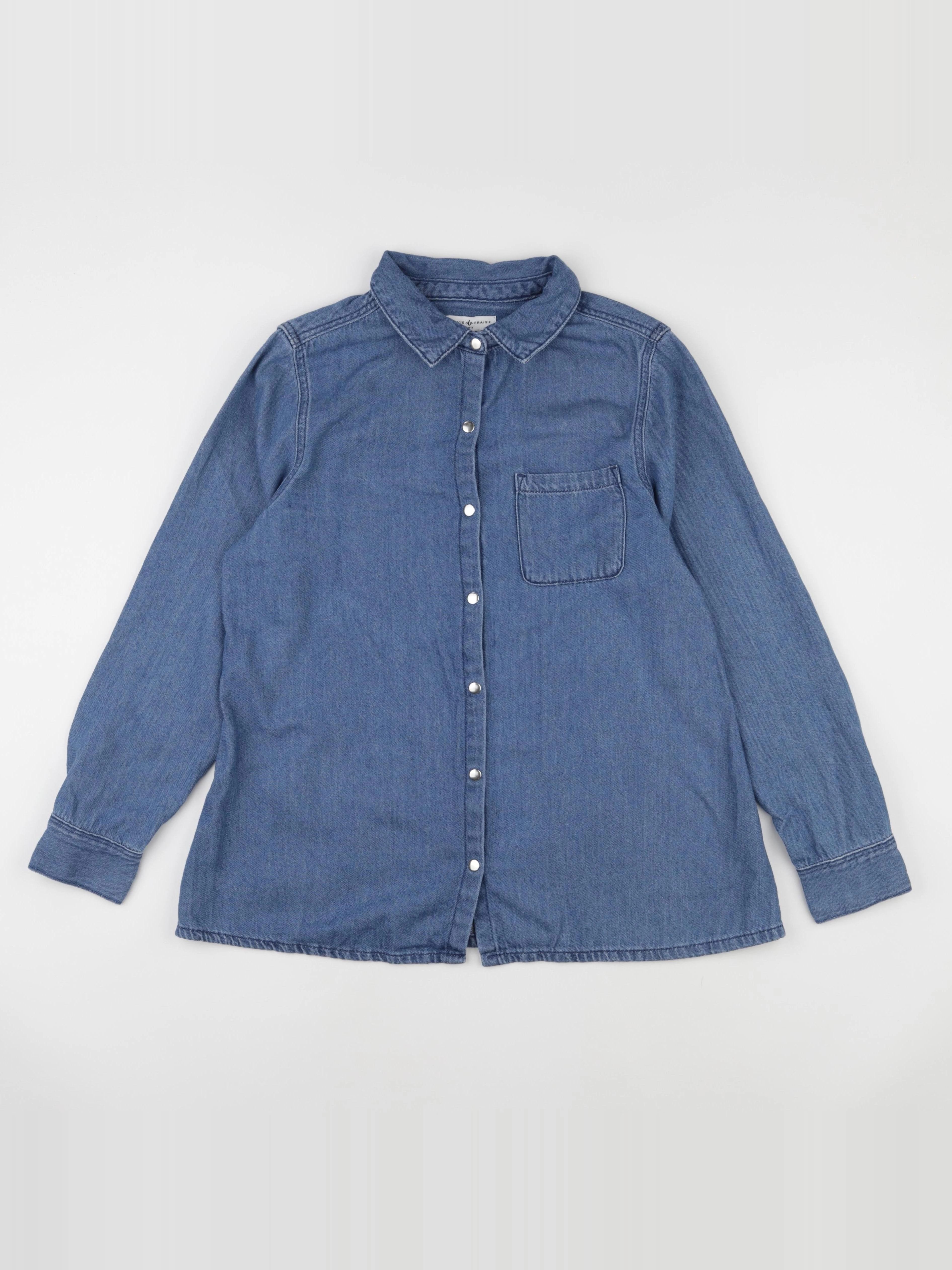 Envie de fraise - chemise grossesse bleu - 40