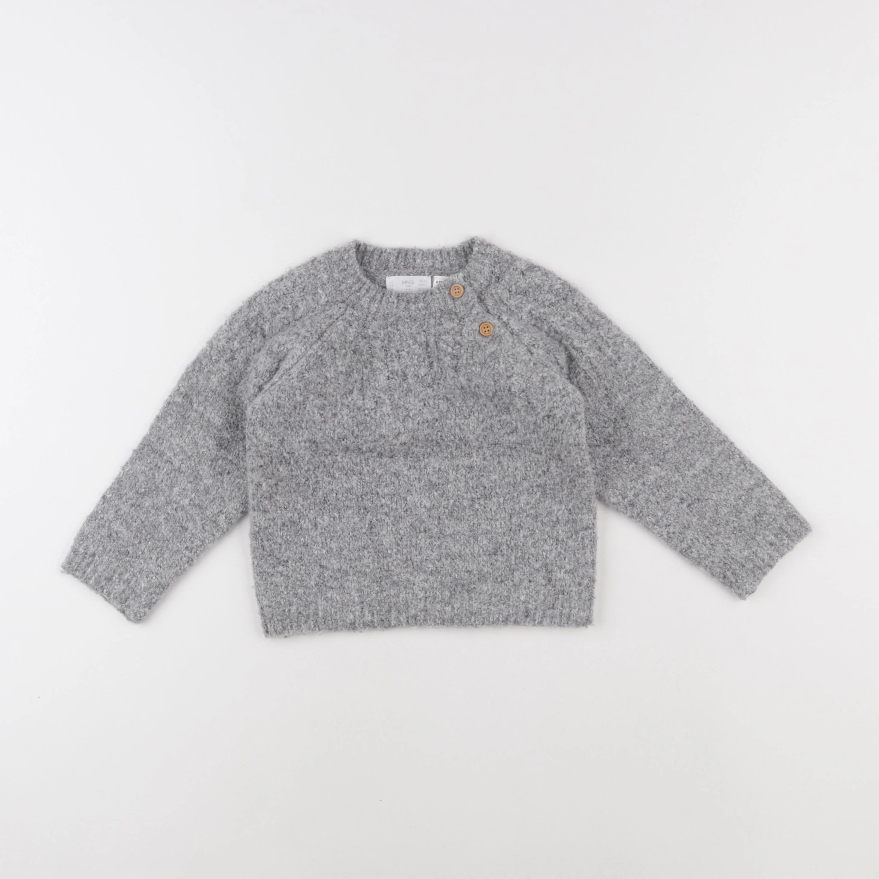 Mango - pull gris - 18/24 mois