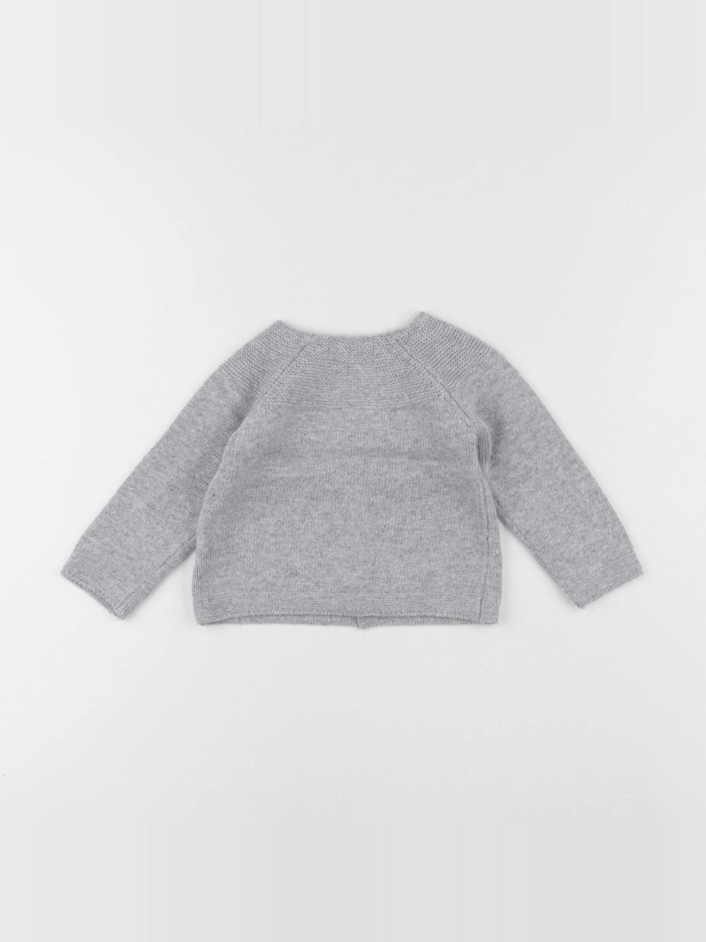 Cyrillus - gilet gris - 12 mois