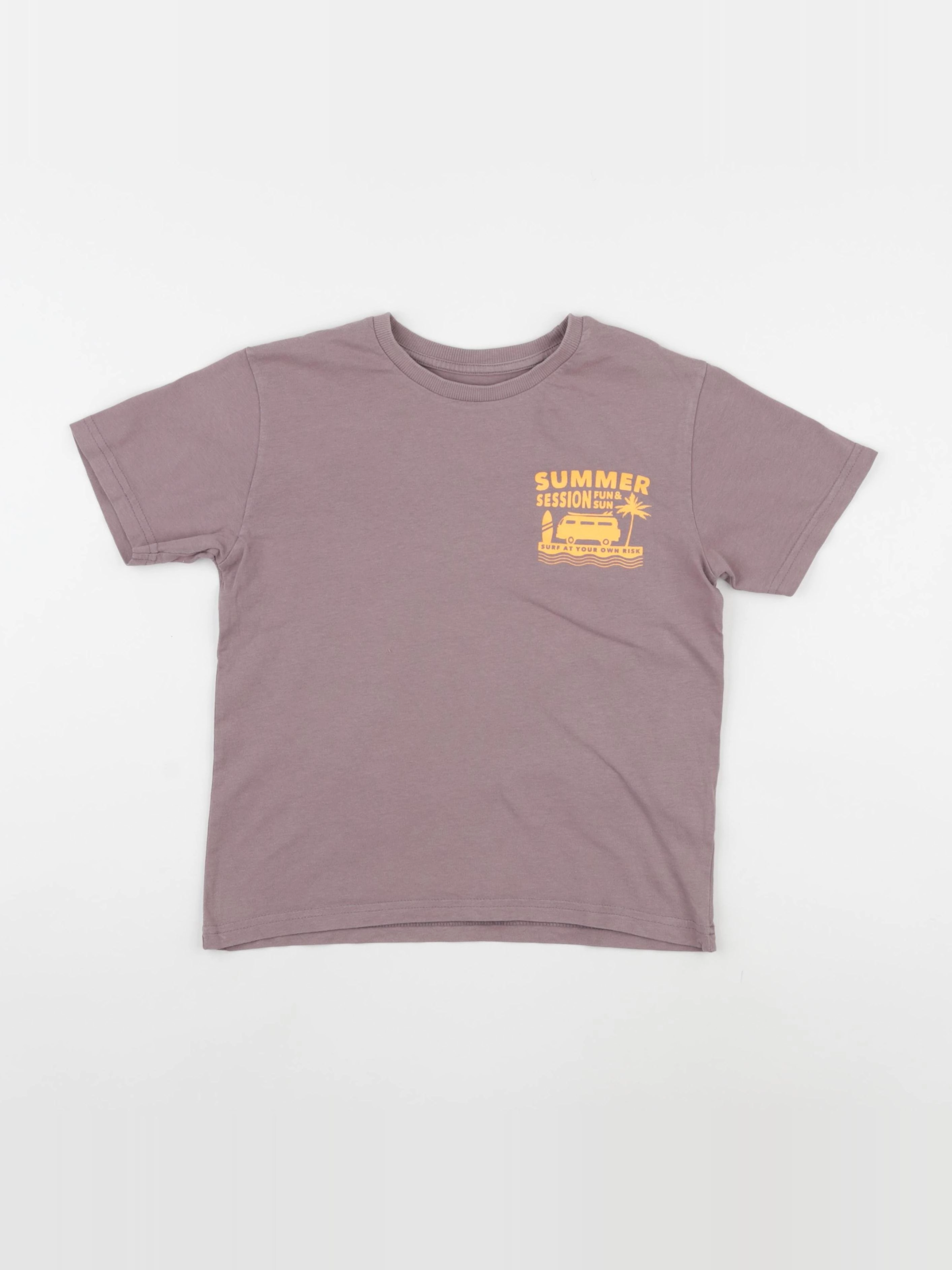 Vertbaudet - tee-shirt violet - 8 ans