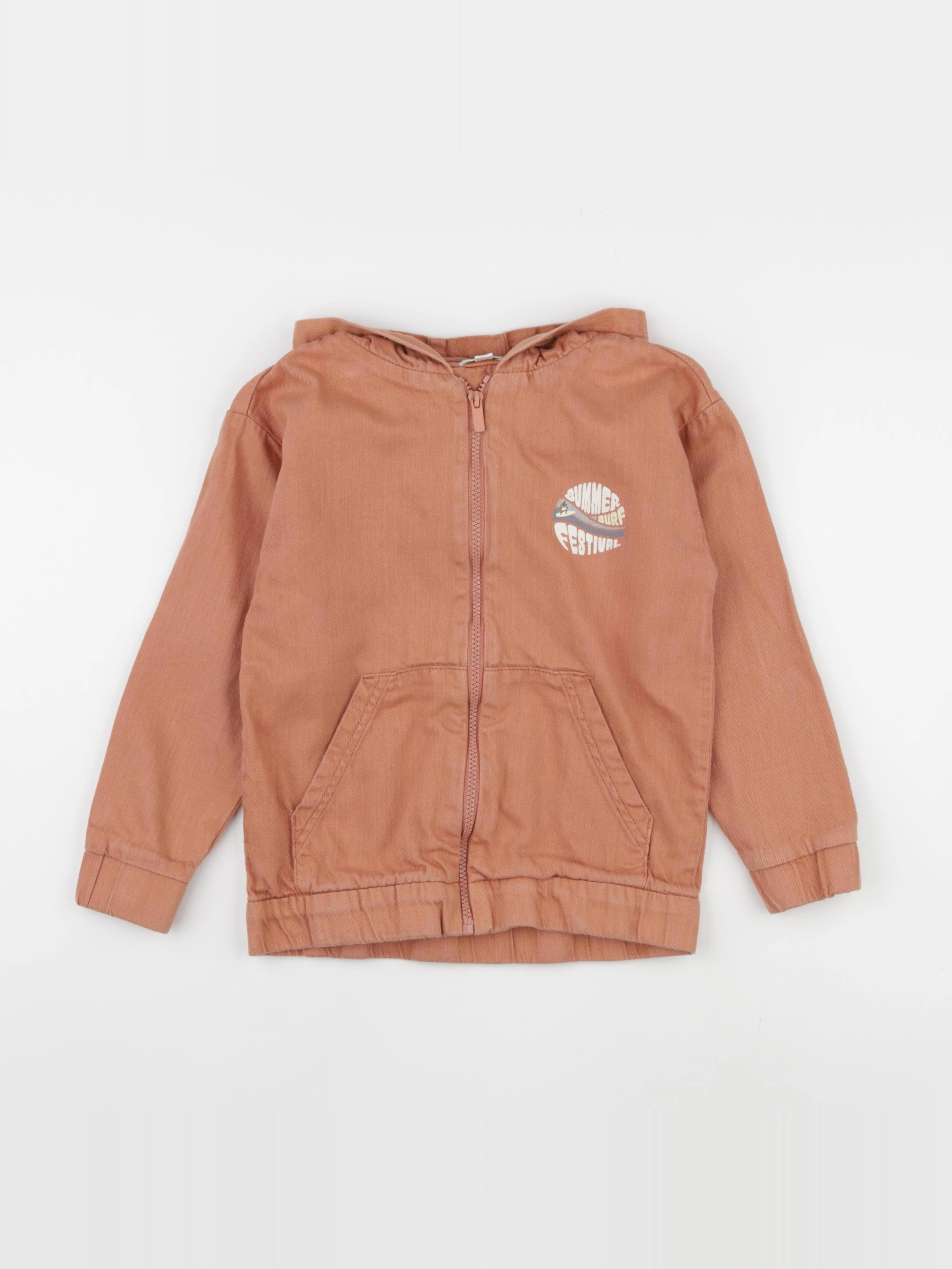 Vertbaudet - veste orange - 8 ans