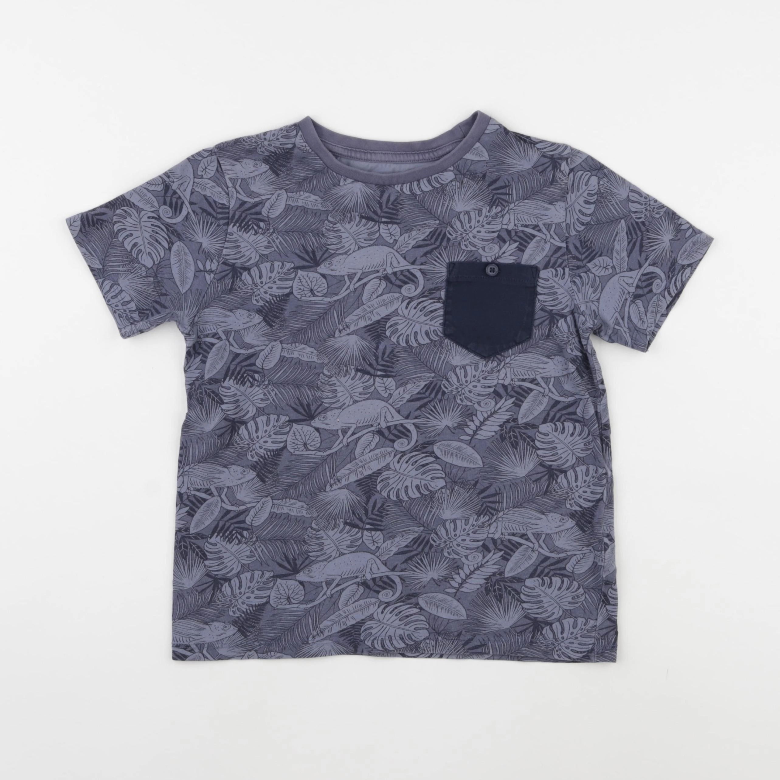Vertbaudet - tee-shirt bleu - 8 ans