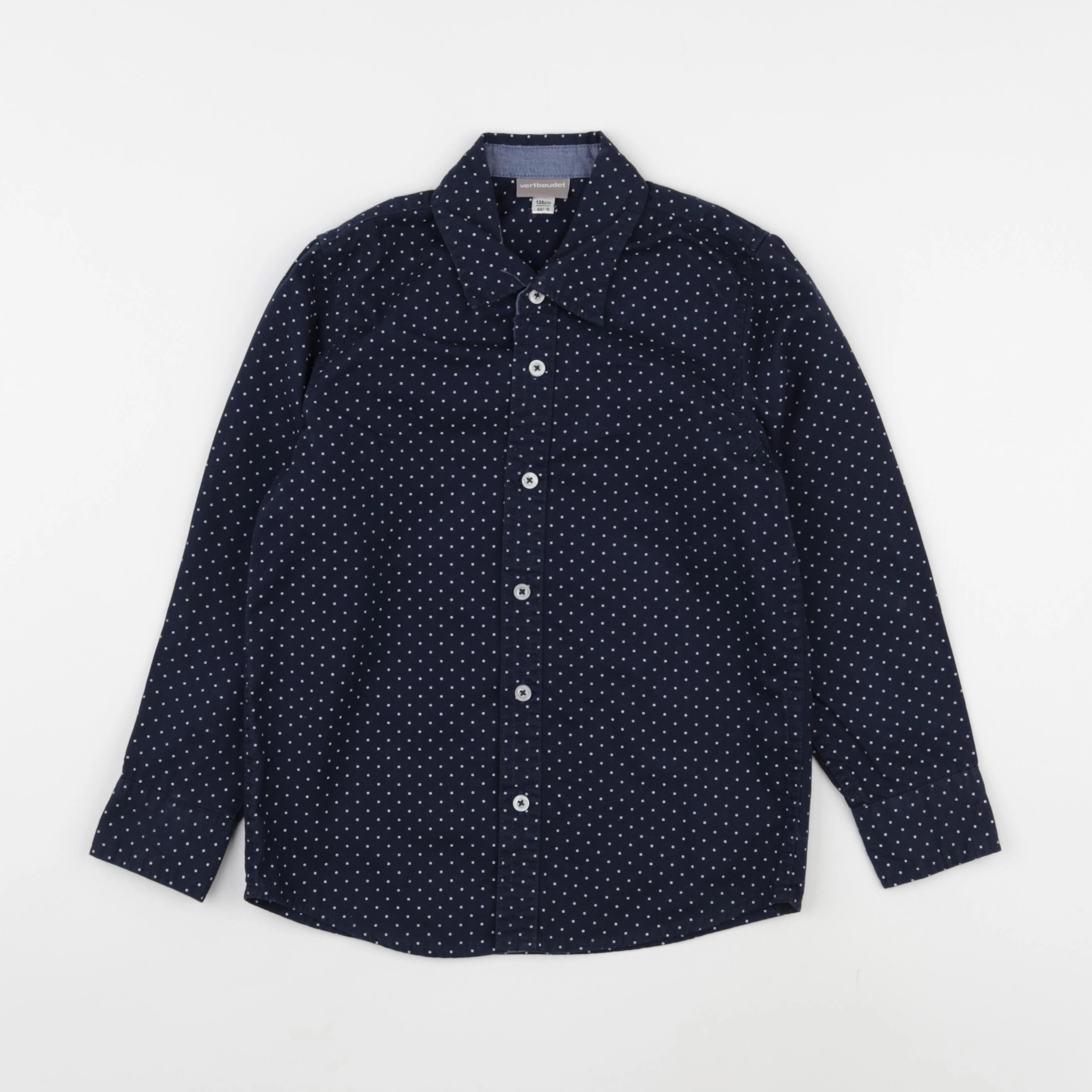 Vertbaudet - chemise bleu - 8 ans