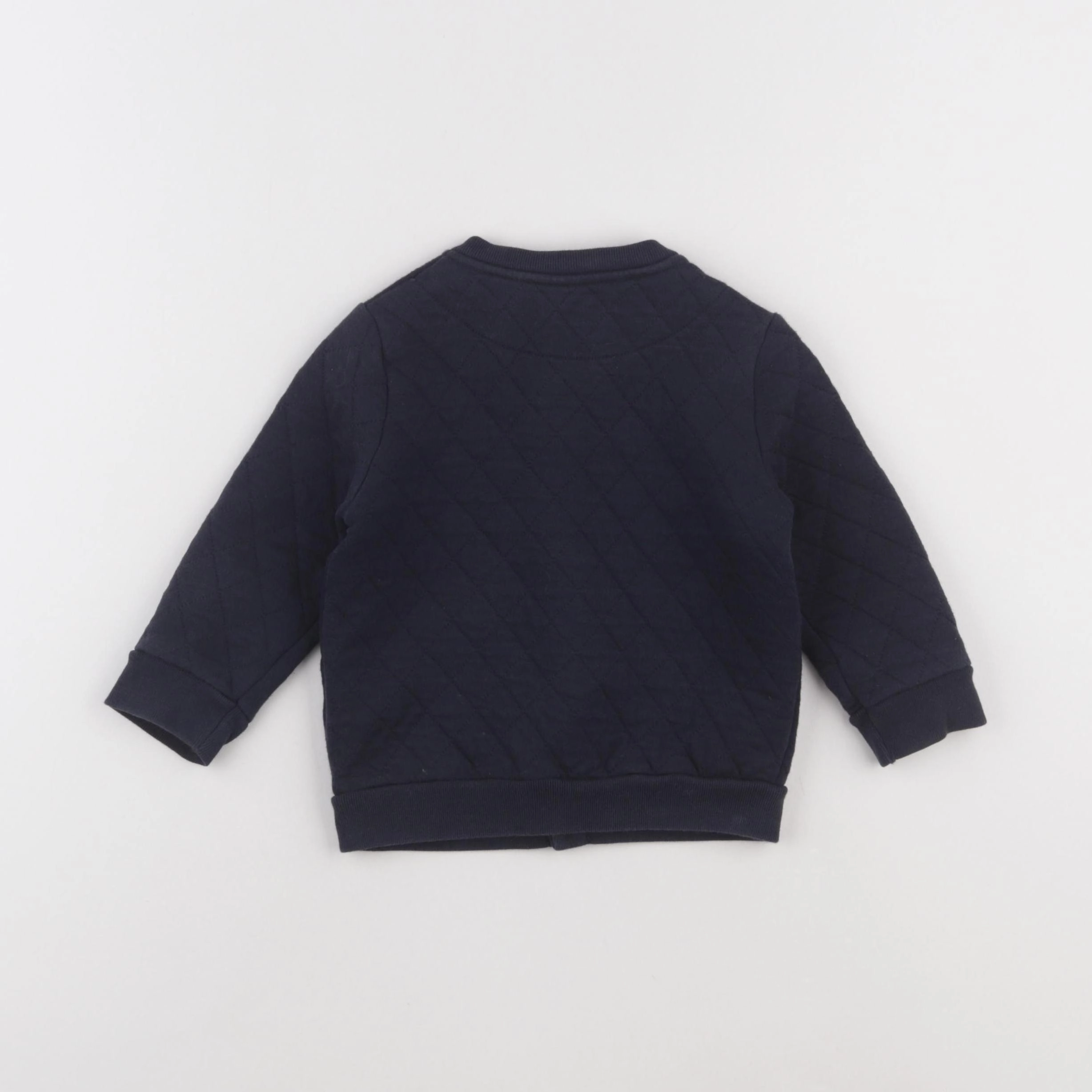 Petit Bateau - sweat bleu - 18 mois
