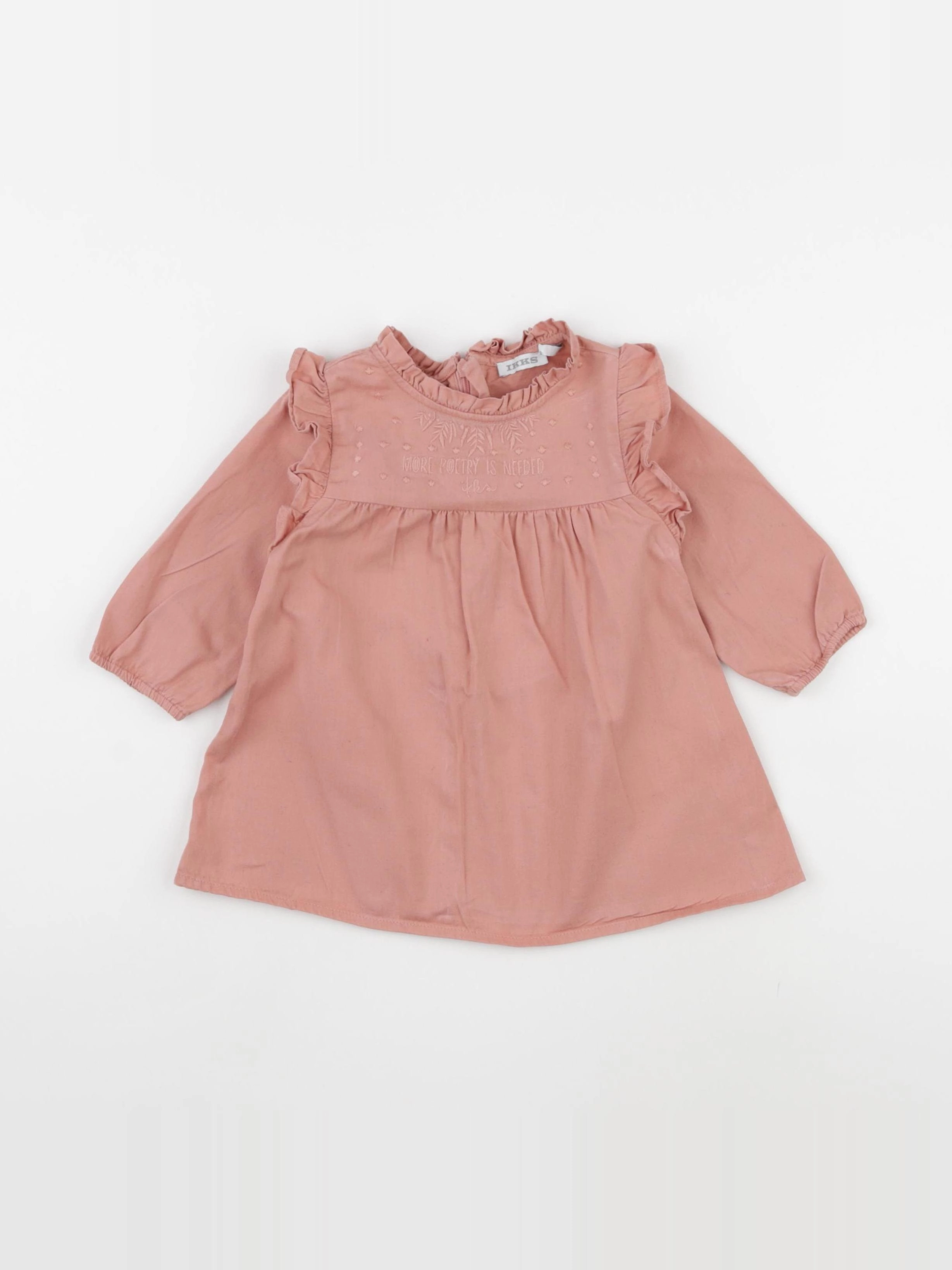 IKKS - robe rose - 6 mois