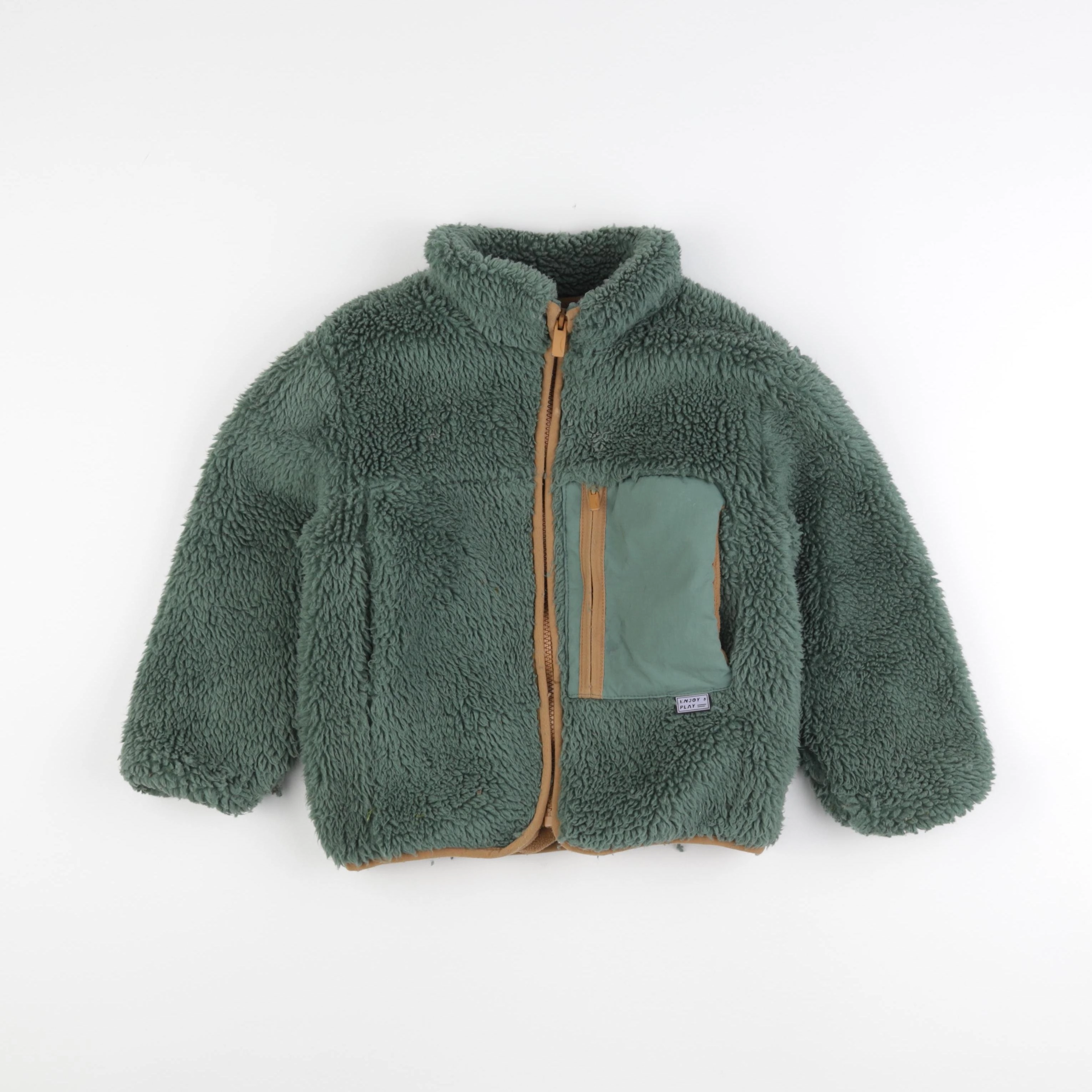 Zara - veste vert, marron - 5/6 ans