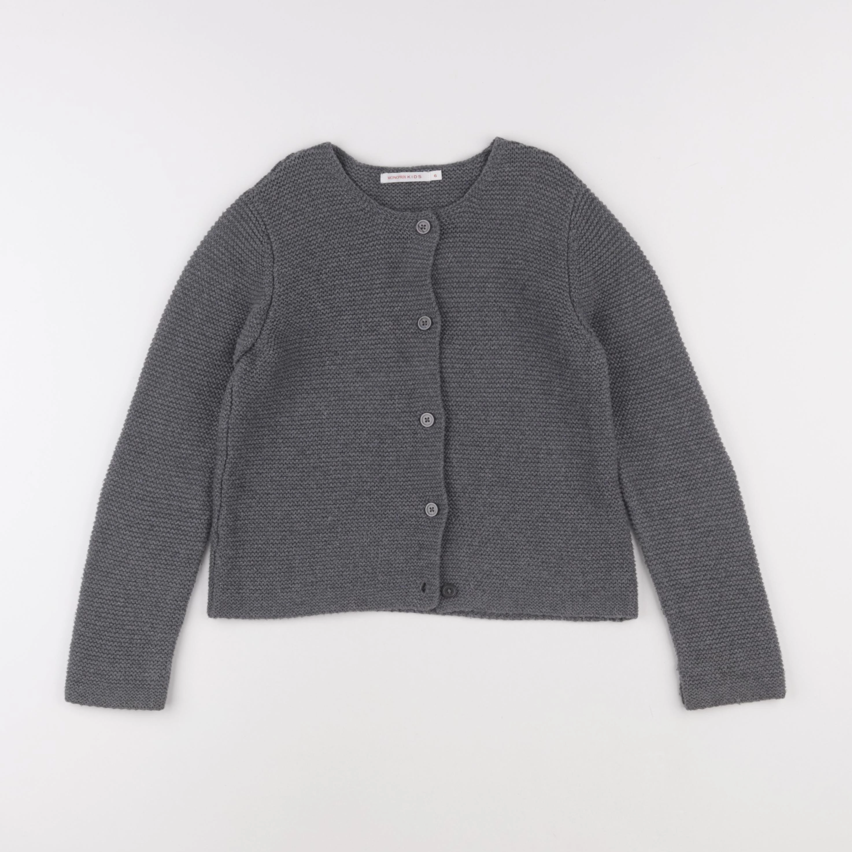 Monoprix - gilet gris - 6 ans