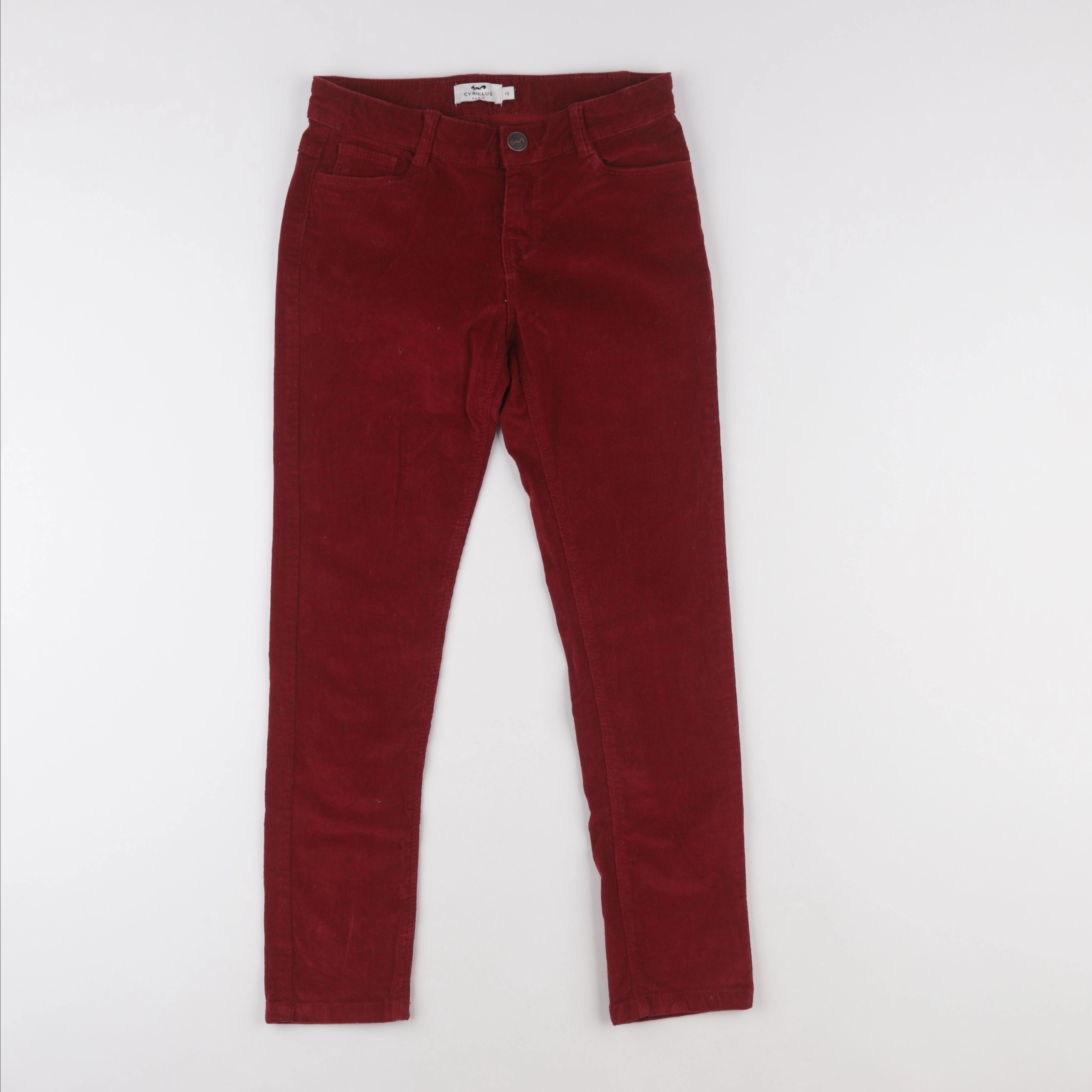 Cyrillus - pantalon rouge - 10 ans