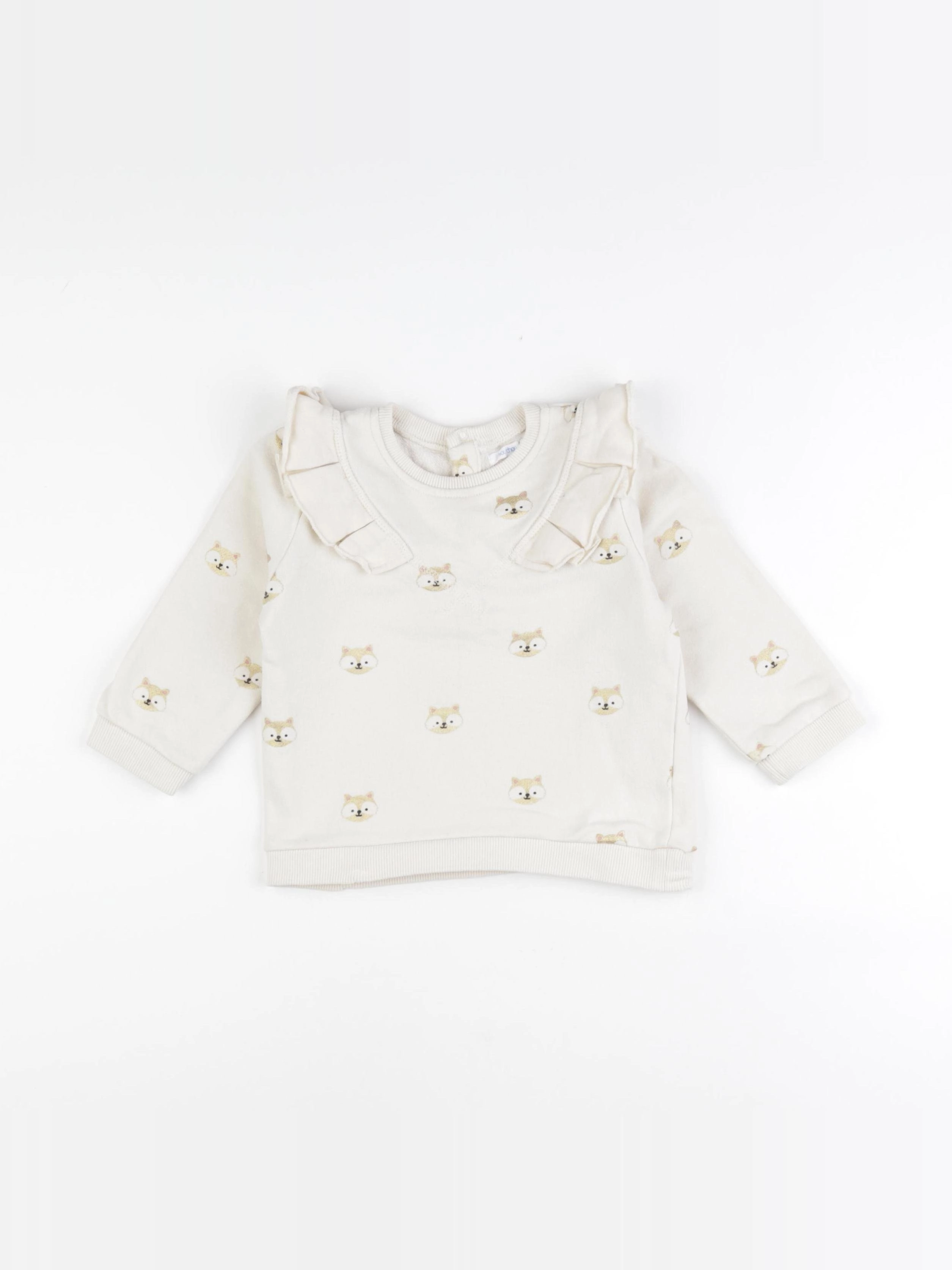 Boutchou - sweat beige, or - 36 mois