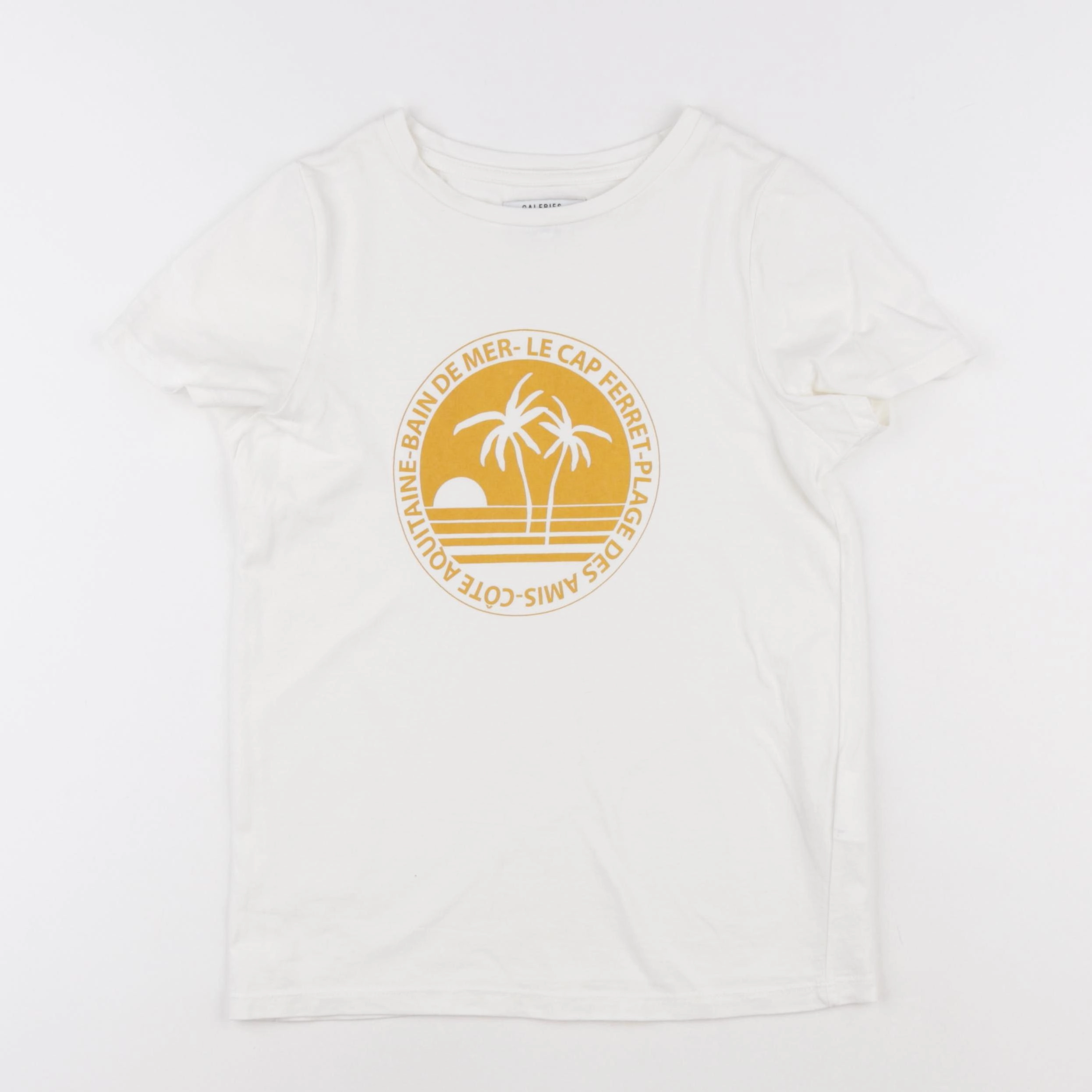 Galeries Lafayette - tee-shirt blanc - 10 ans