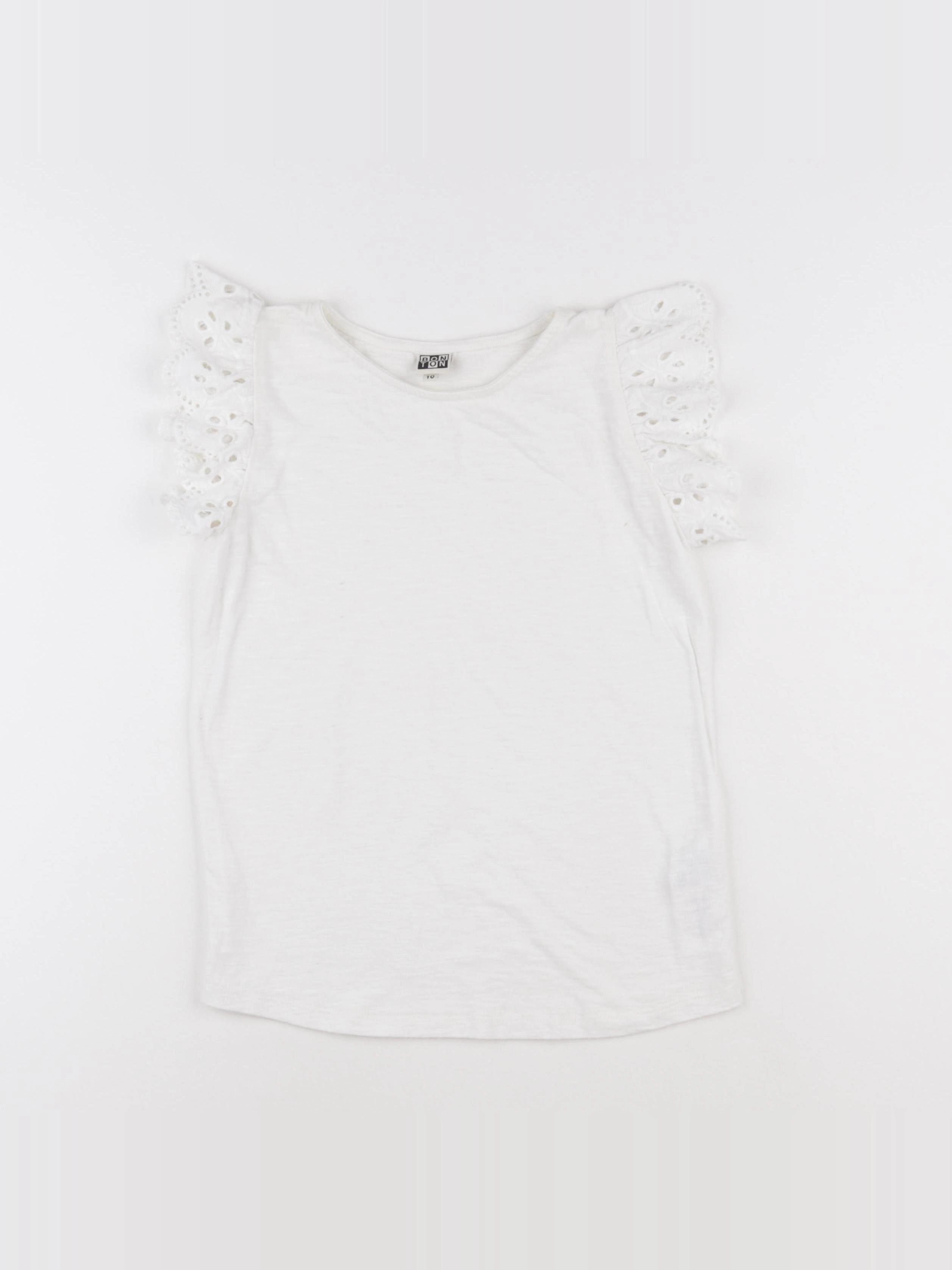 Bonton - tee-shirt blanc - 10 ans
