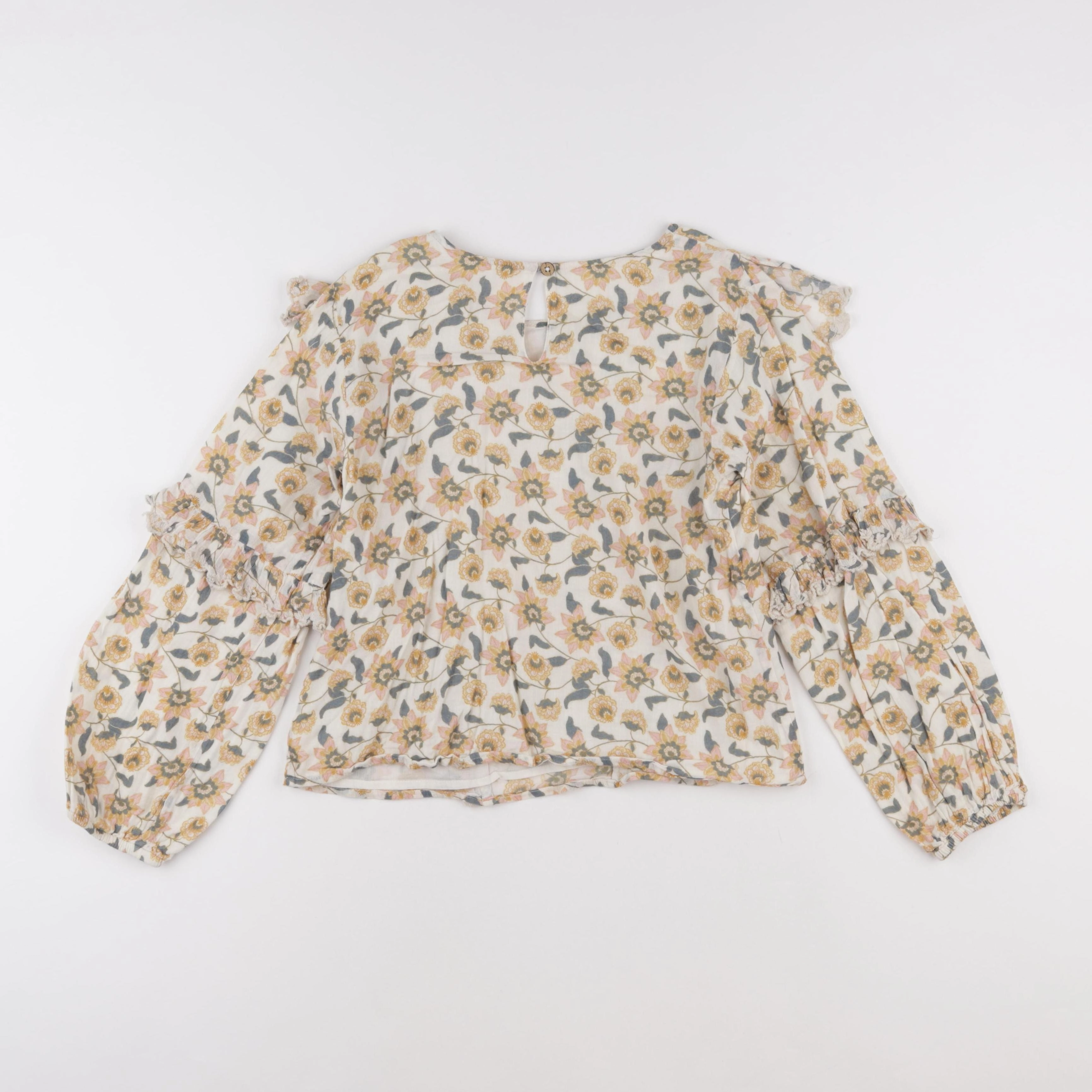 Louise Misha - blouse beige, vert - 10 ans