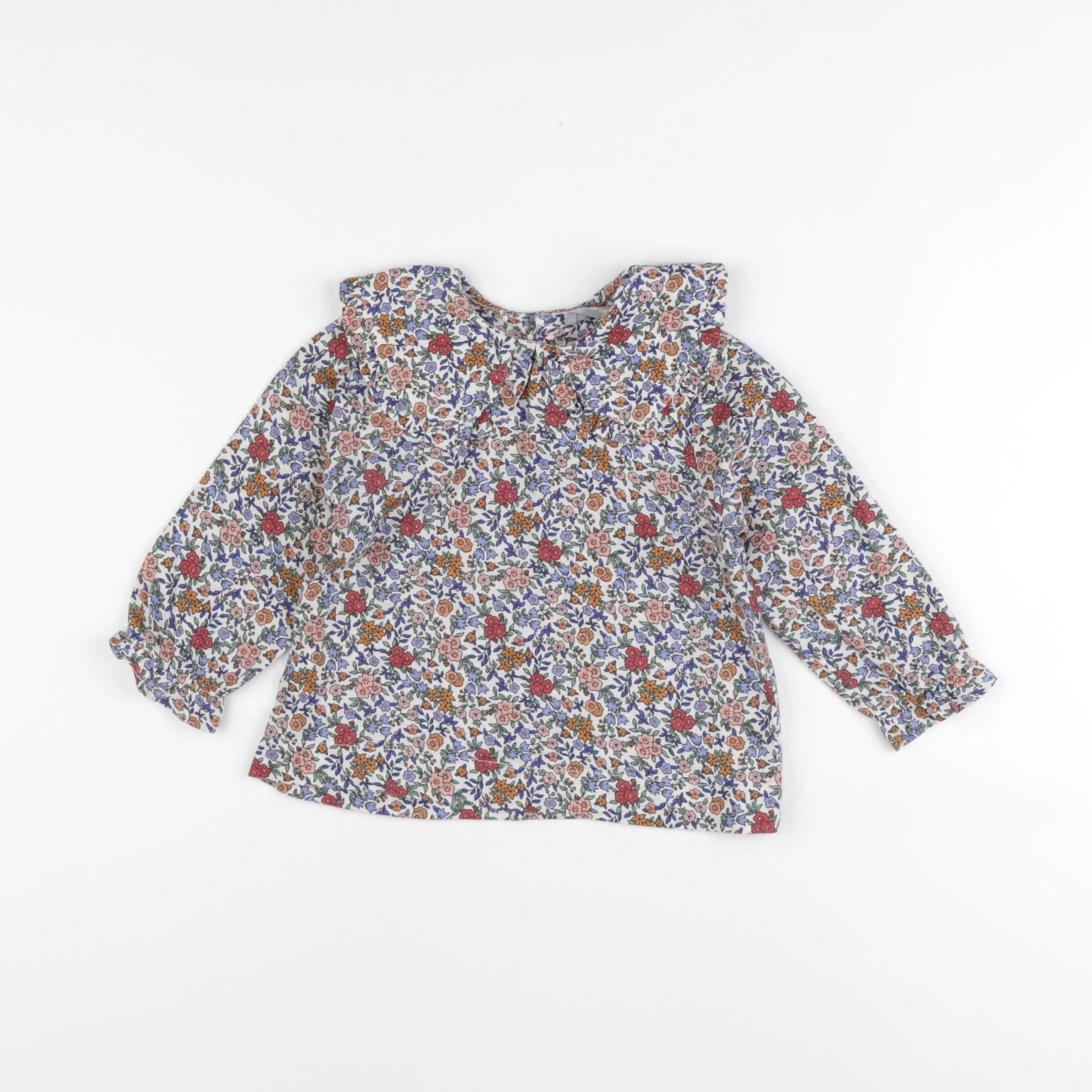 Boutchou - blouse bleu - 18 mois