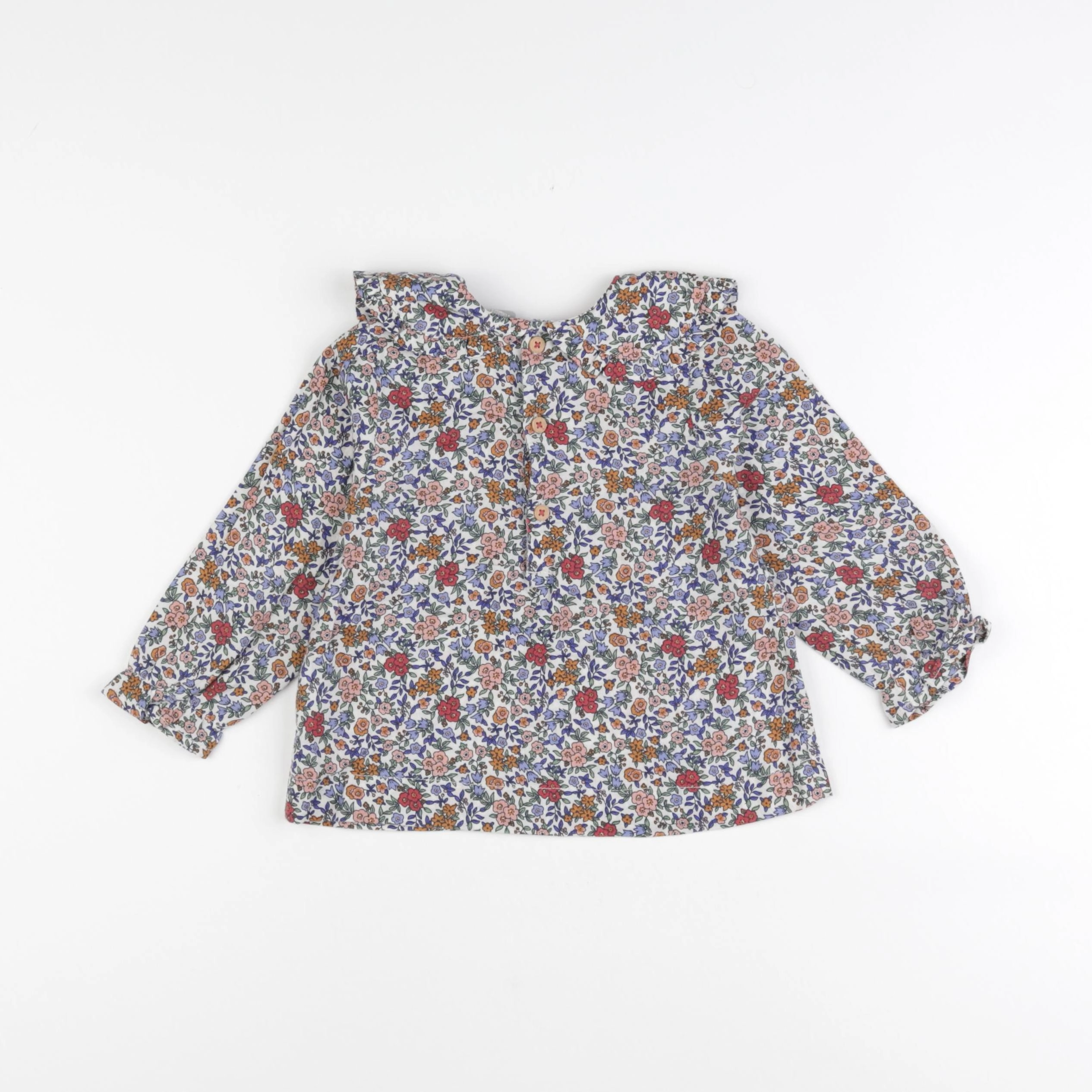 Boutchou - blouse bleu - 18 mois