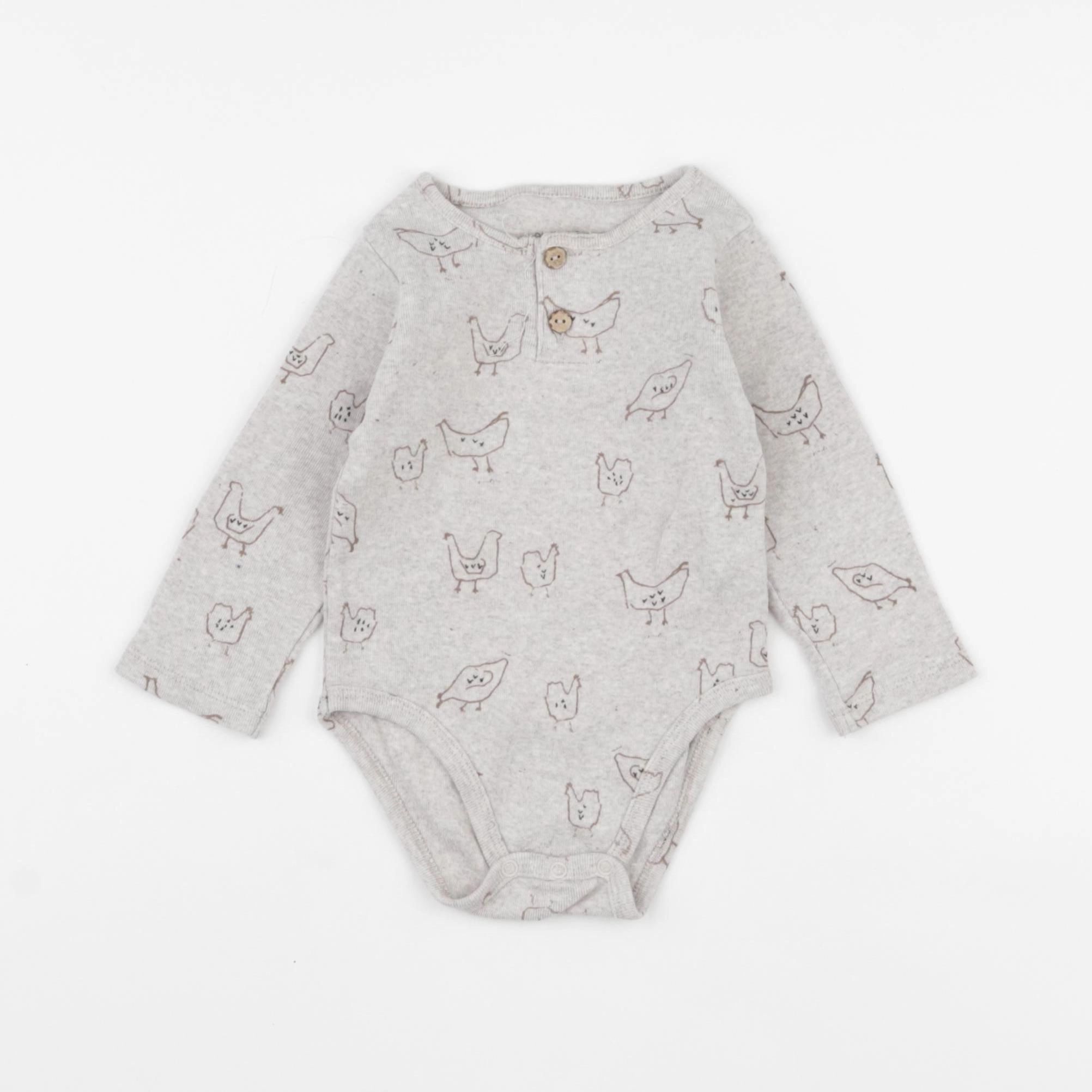 Play Up - body gris - 9 mois