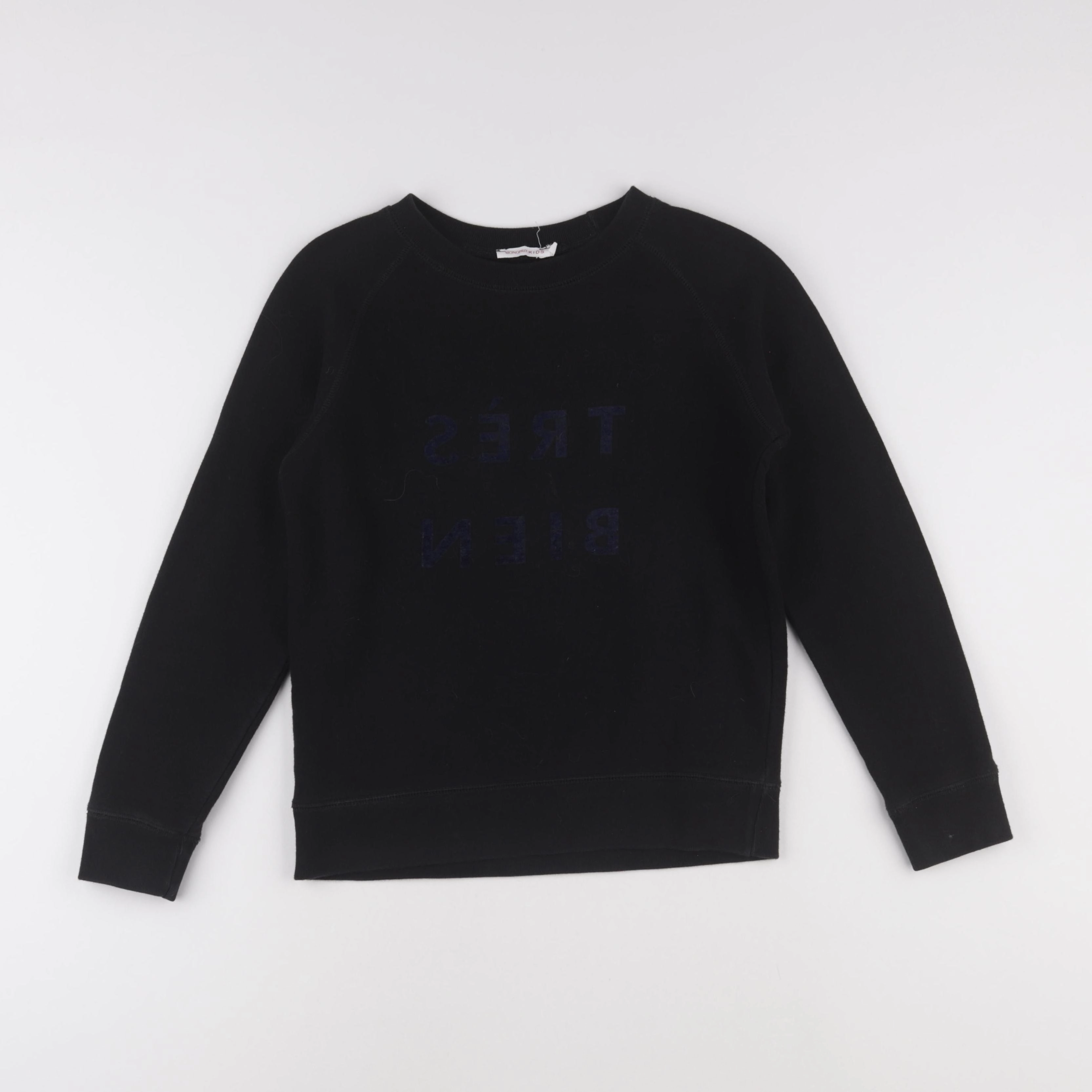 Monoprix - sweat noir - 9/10 ans