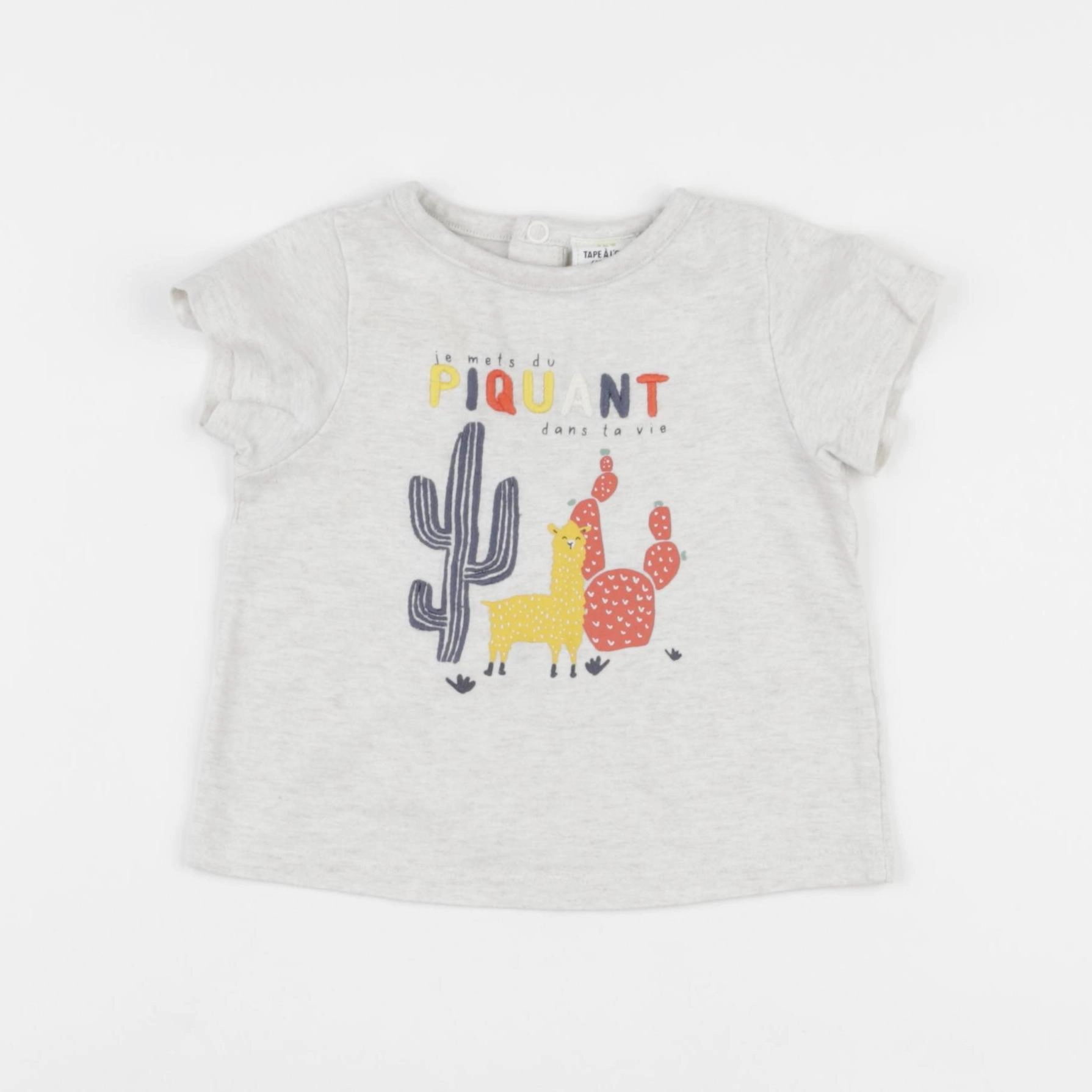Tape à l'oeil - tee-shirt gris - 6 mois