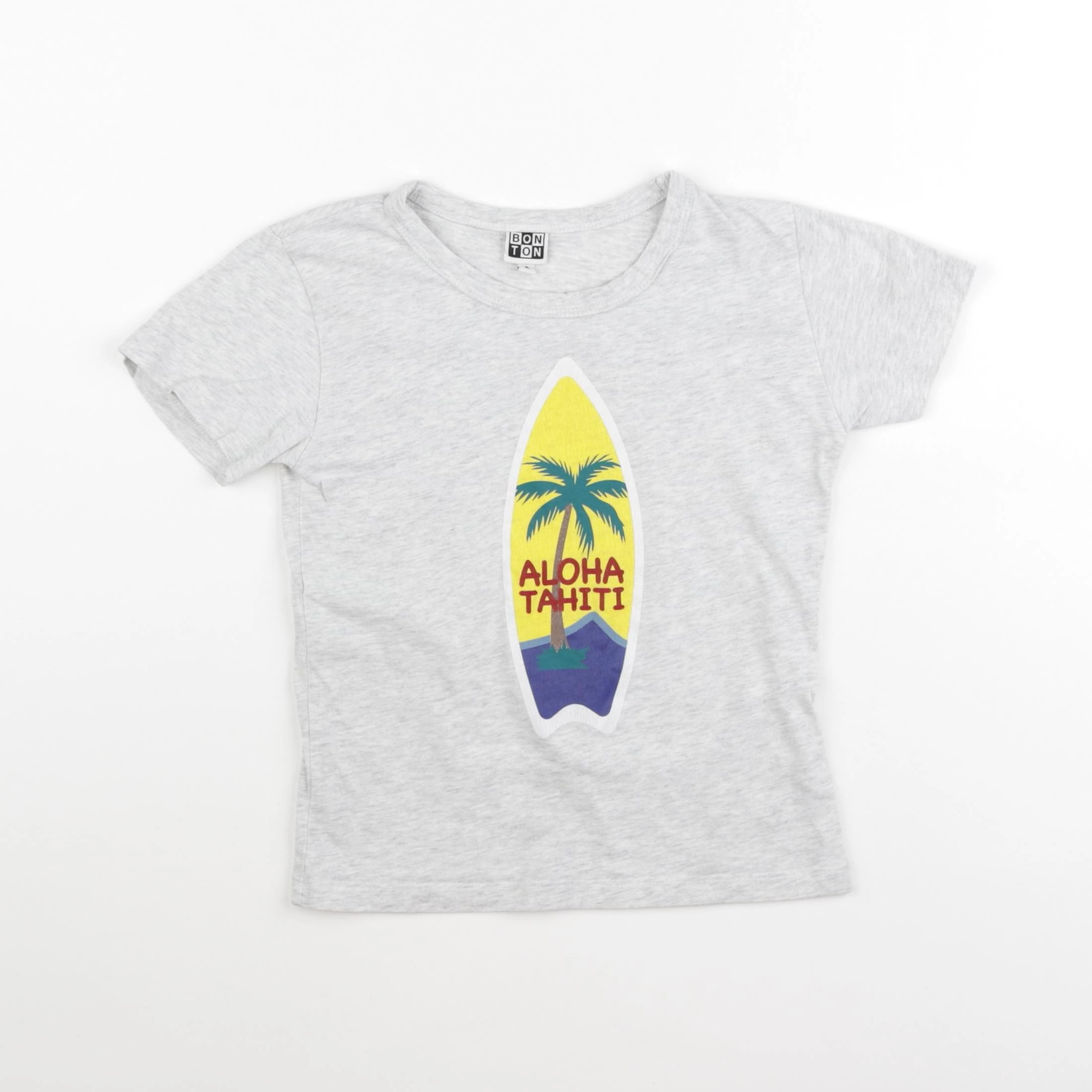 Bonton - tee-shirt gris - 4 ans
