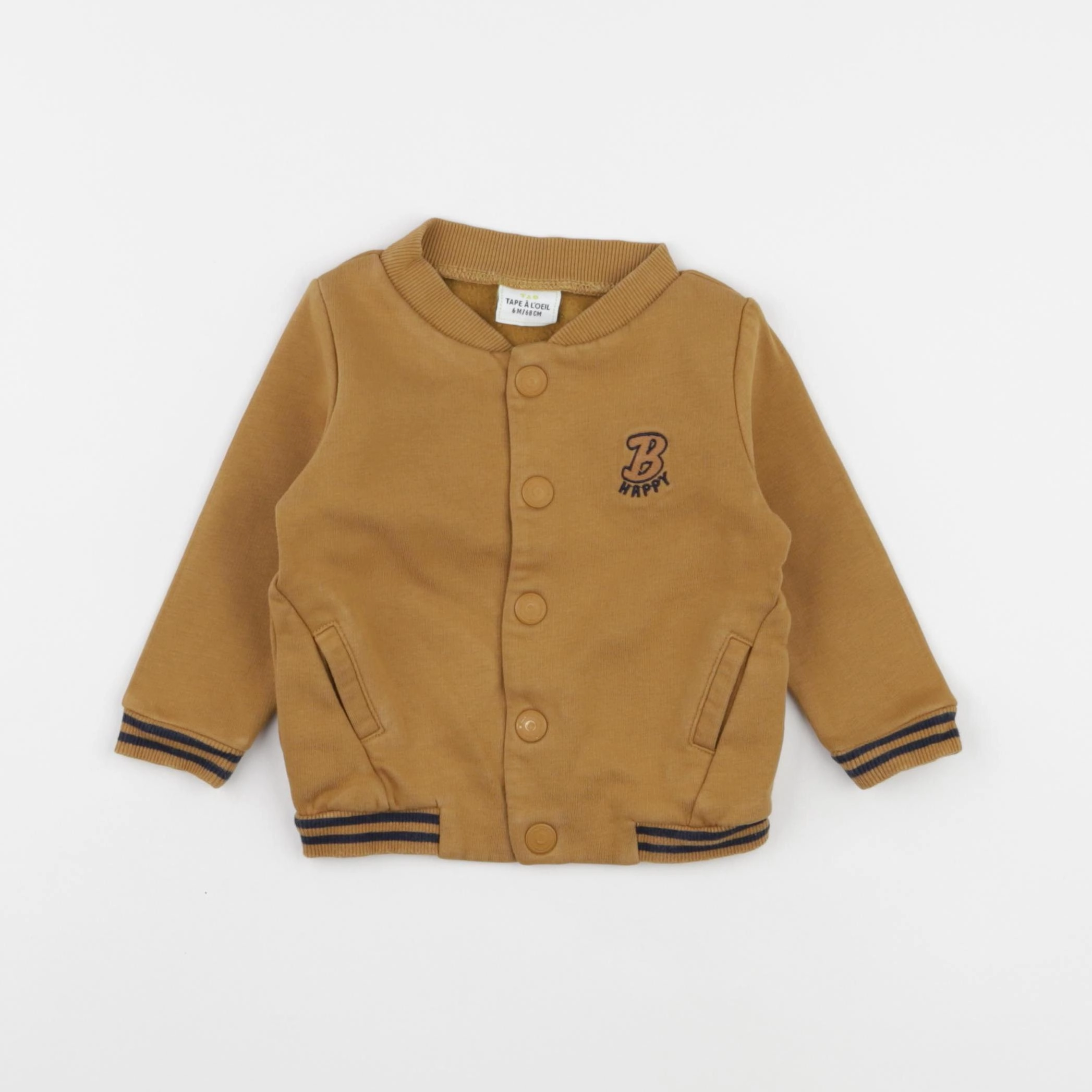 Tape à l'oeil - gilet marron - 6 mois