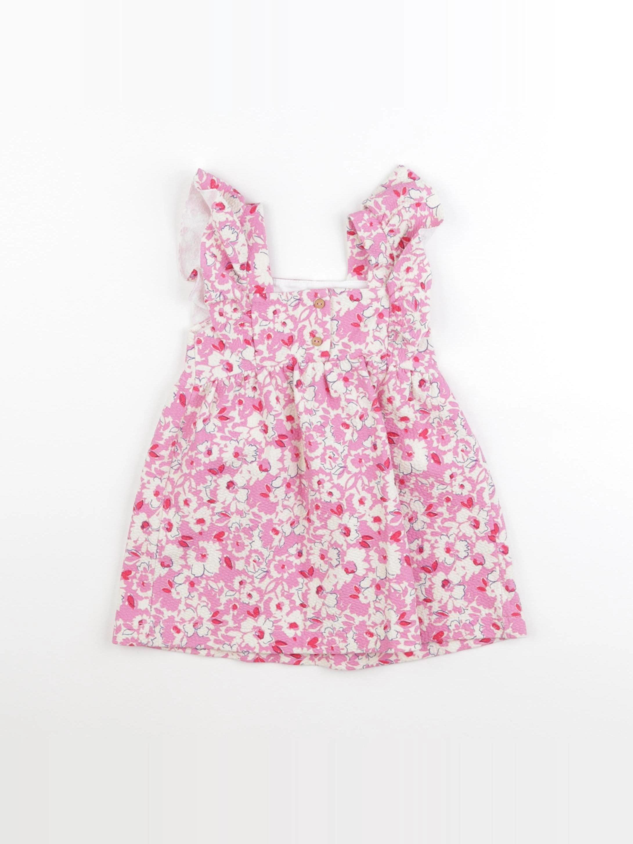 Zara - robe rose - 12/18 mois