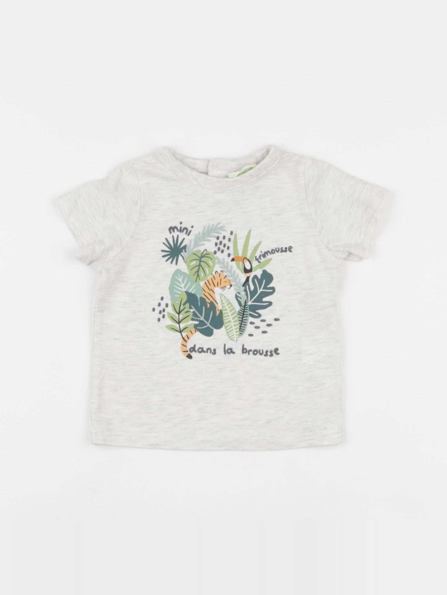 Tape à l'oeil - tee-shirt gris - 6 mois