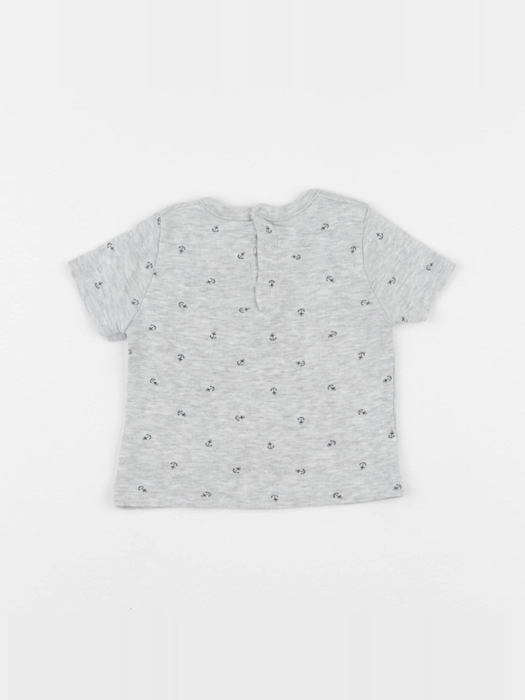 Petit Bateau - tee-shirt gris - 6 mois
