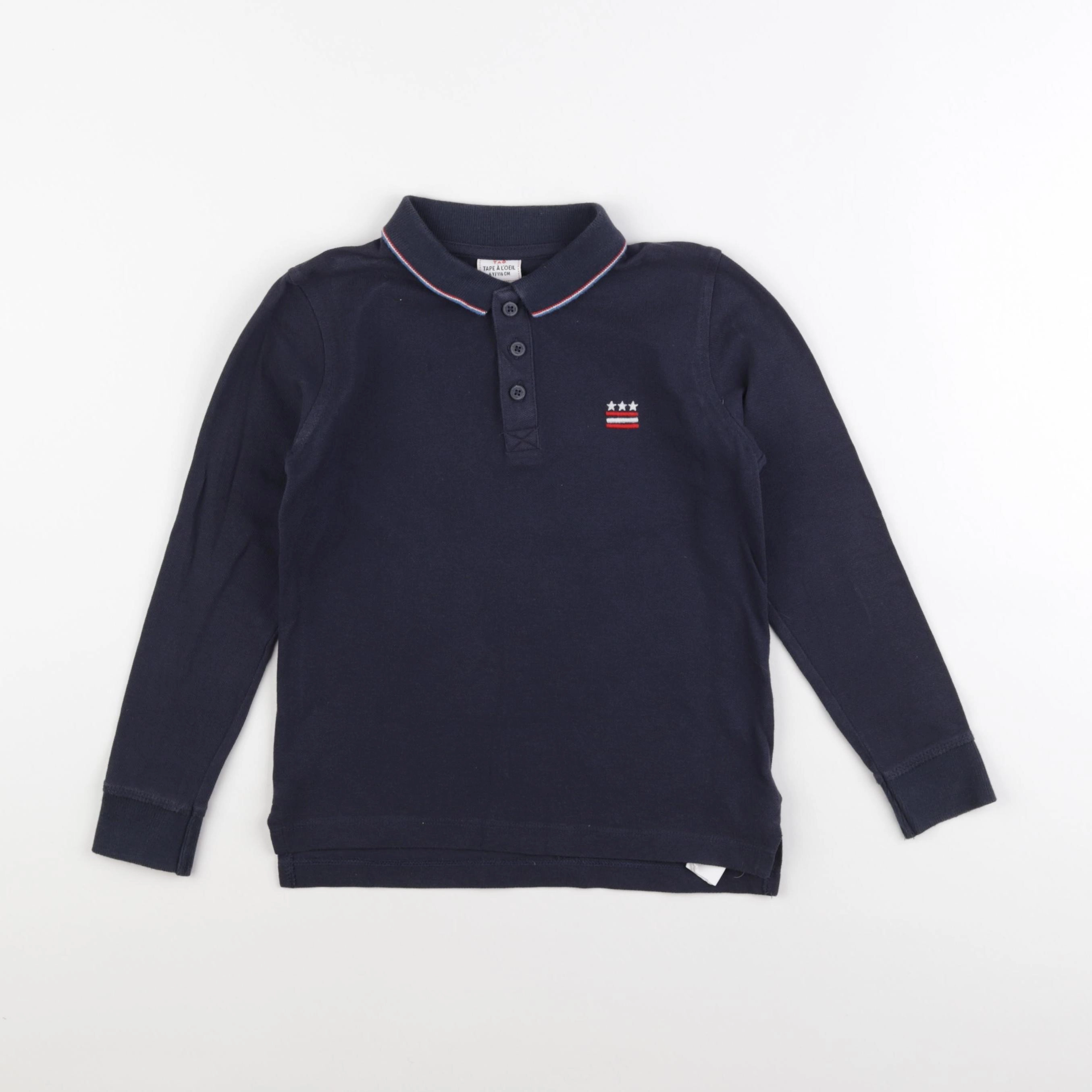 Tape à l'oeil - polo bleu - 6 ans