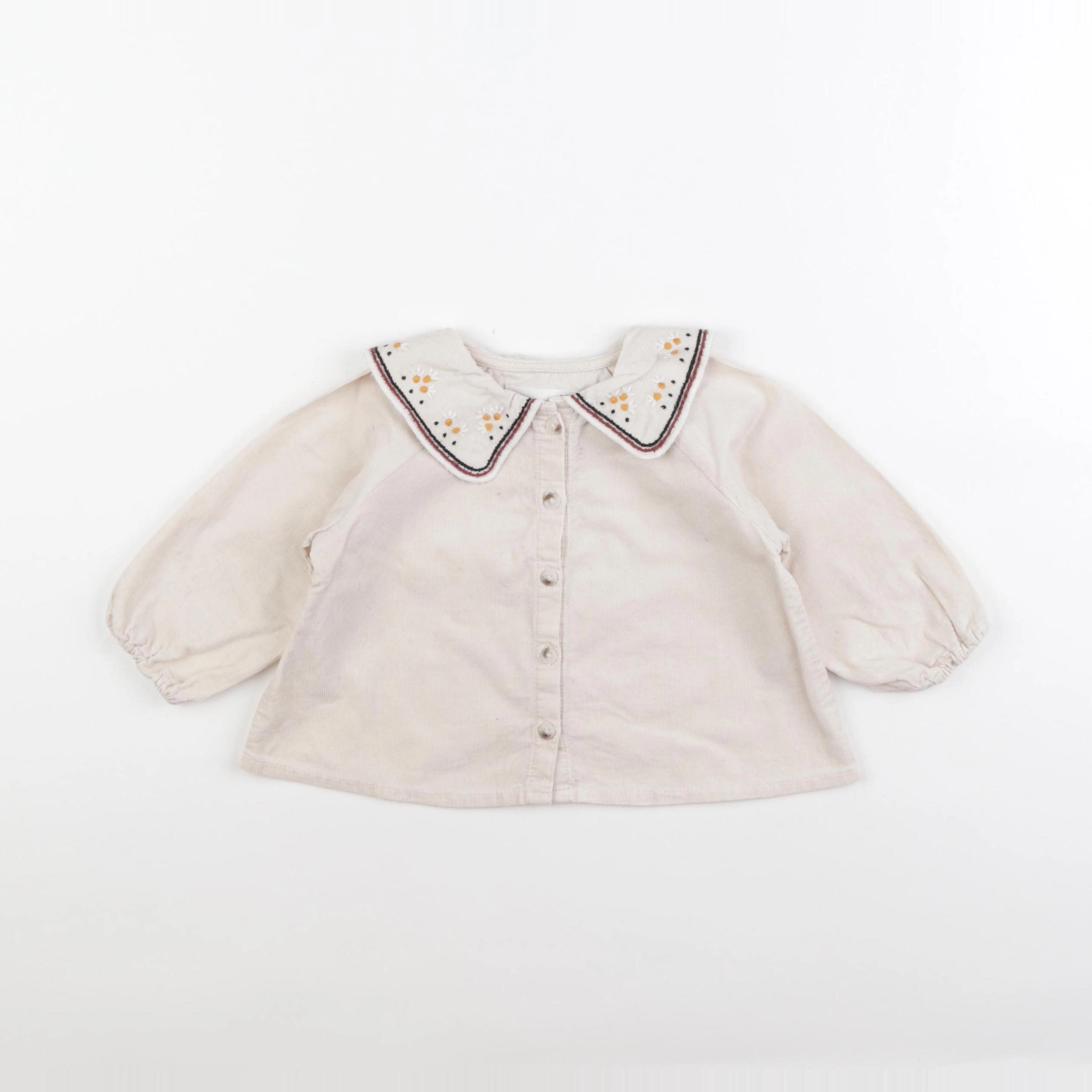 Zara - blouse beige - 6/9 mois